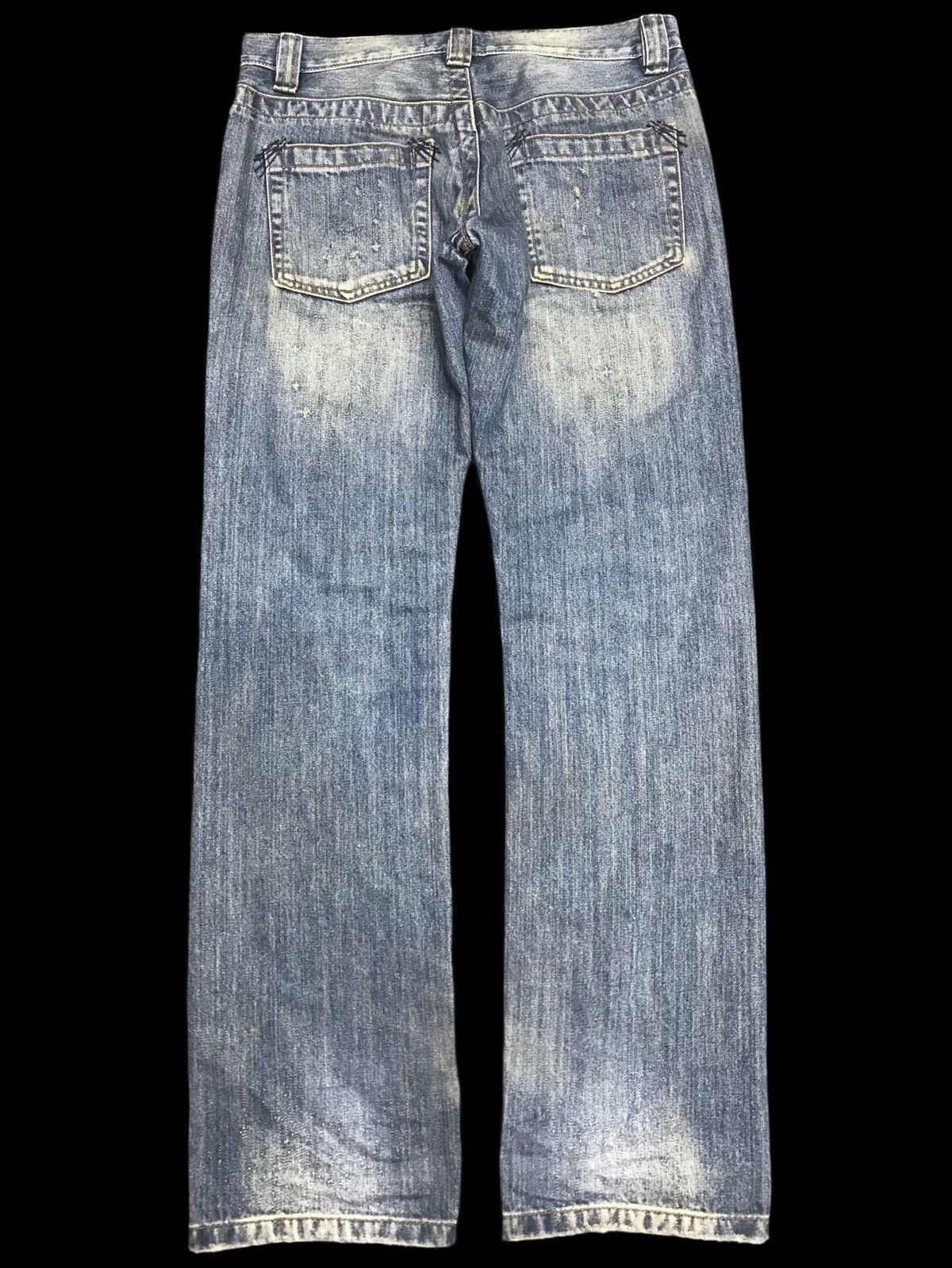 Devilock × Japanese Brand 💥90s Style💥DEVILOCK DISTRESSED DENIM F322 Size US 31 - 2 Thumbnail