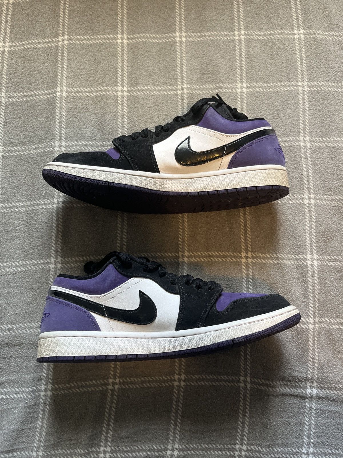 Jordan Brand Jordan 1 Low Court Purple Size US 9.5 / EU 42-43 - 1 Thumbnail