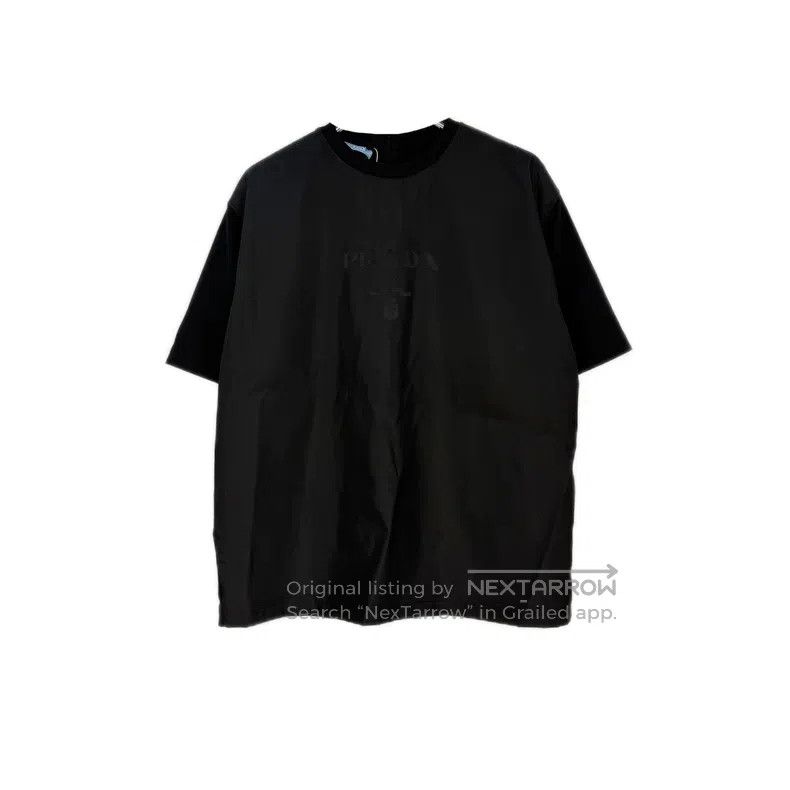 Prada Prada Black classic logo nylon stitching short sleeves Size US XS / EU 42 / 0 - 1 Thumbnail