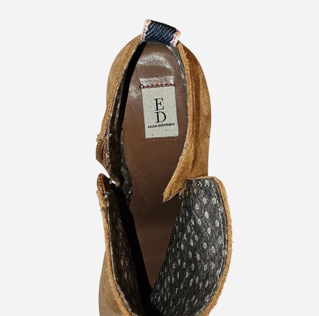 Other Ellen DeGeneres Tan suede ankle boots Size US 8.5 / IT 38.5 - 3 Thumbnail