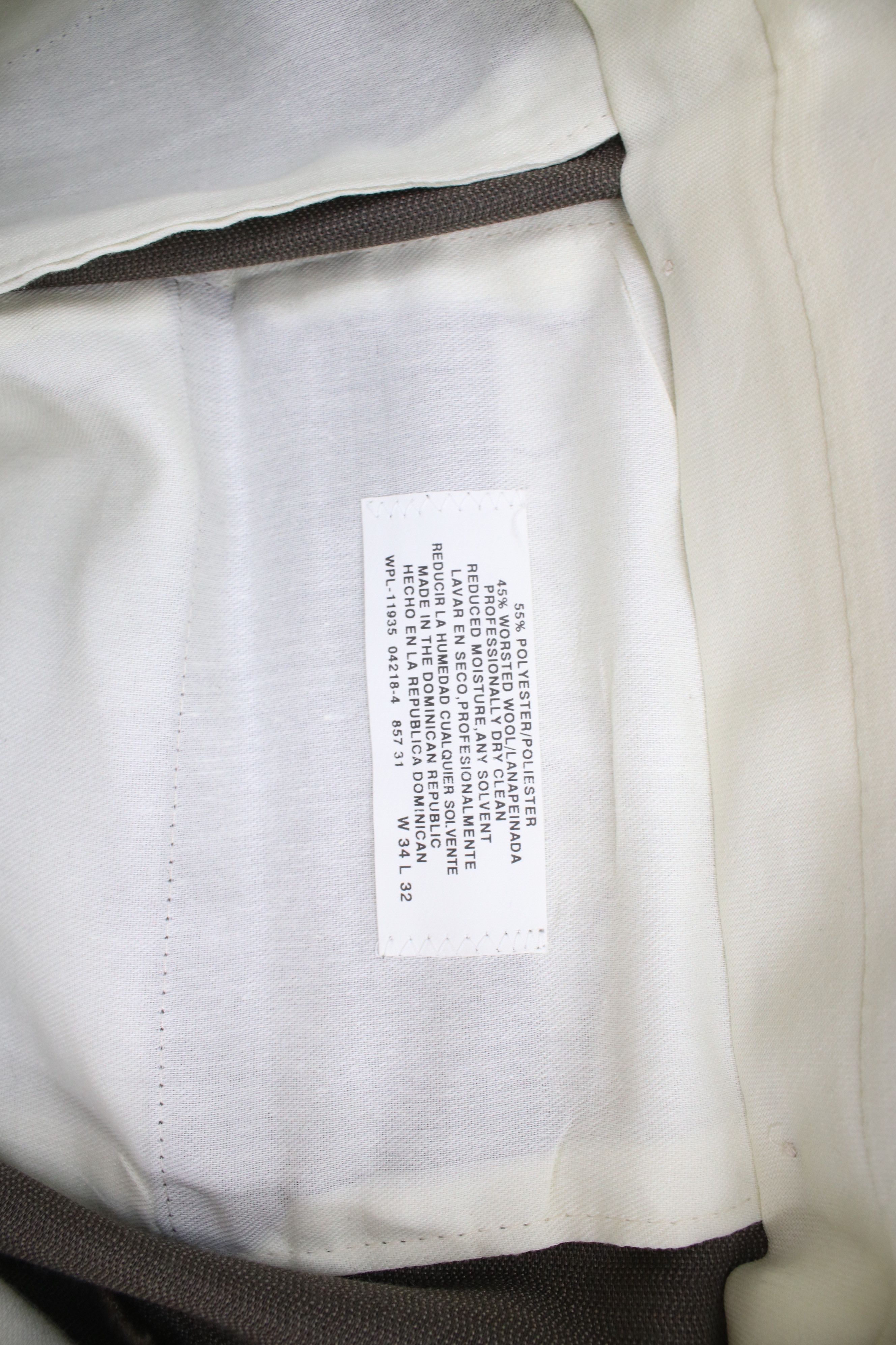 Vintage Vintage 90s Streetwear Wool Blend Wide Leg Chino Pants Brown Size US 34 / EU 50 - 8 Thumbnail