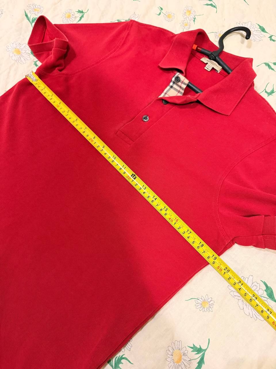 Burberry Burberry London Nova Check Slim Fit Red Polo Shirt Condition Size US M / EU 48-50 / 2 - 8 Thumbnail