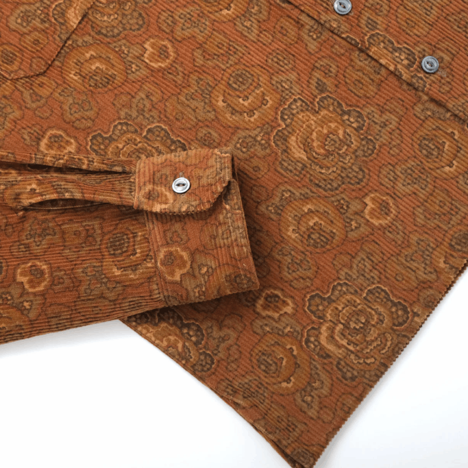 Outclass BNWT AW25 OUTCLASS BRONZE PRINTED CORDUROY CLUB SHIRT S Size US S / EU 44-46 / 1 - 12 Thumbnail
