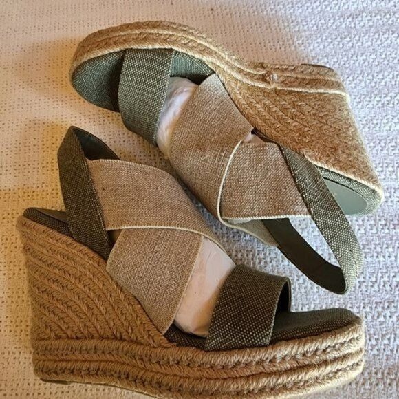 Lauren Ralph Lauren Lauren Ralph Lauren Erica Sz. 9 Olive/Flax Espandrille 5" He Size US 9 / IT 39 - 4 Thumbnail