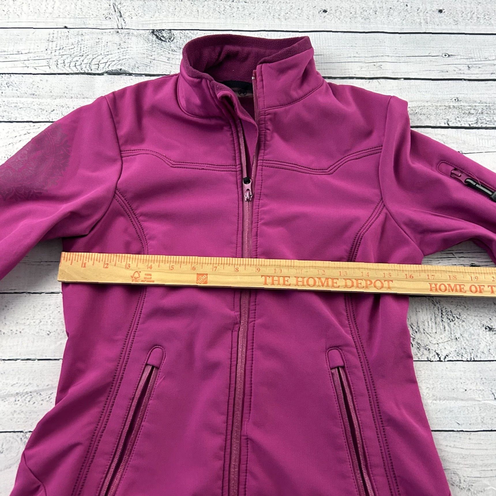 Roper Roper Fleece Lined Soft Shell Jacket Women's Small Purple Size S / US 4 / IT 40 - 7 Thumbnail