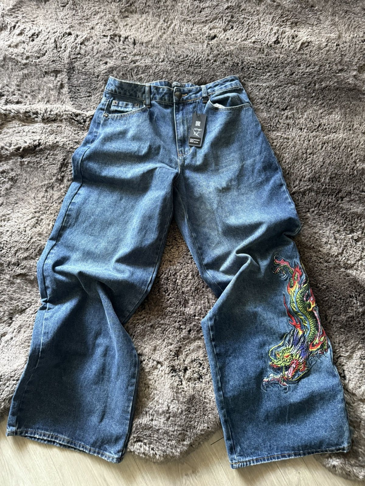 Ed Hardy ED HARDY DRAGON BAGGY JEAN Size US 30 / EU 46 - 1 Thumbnail