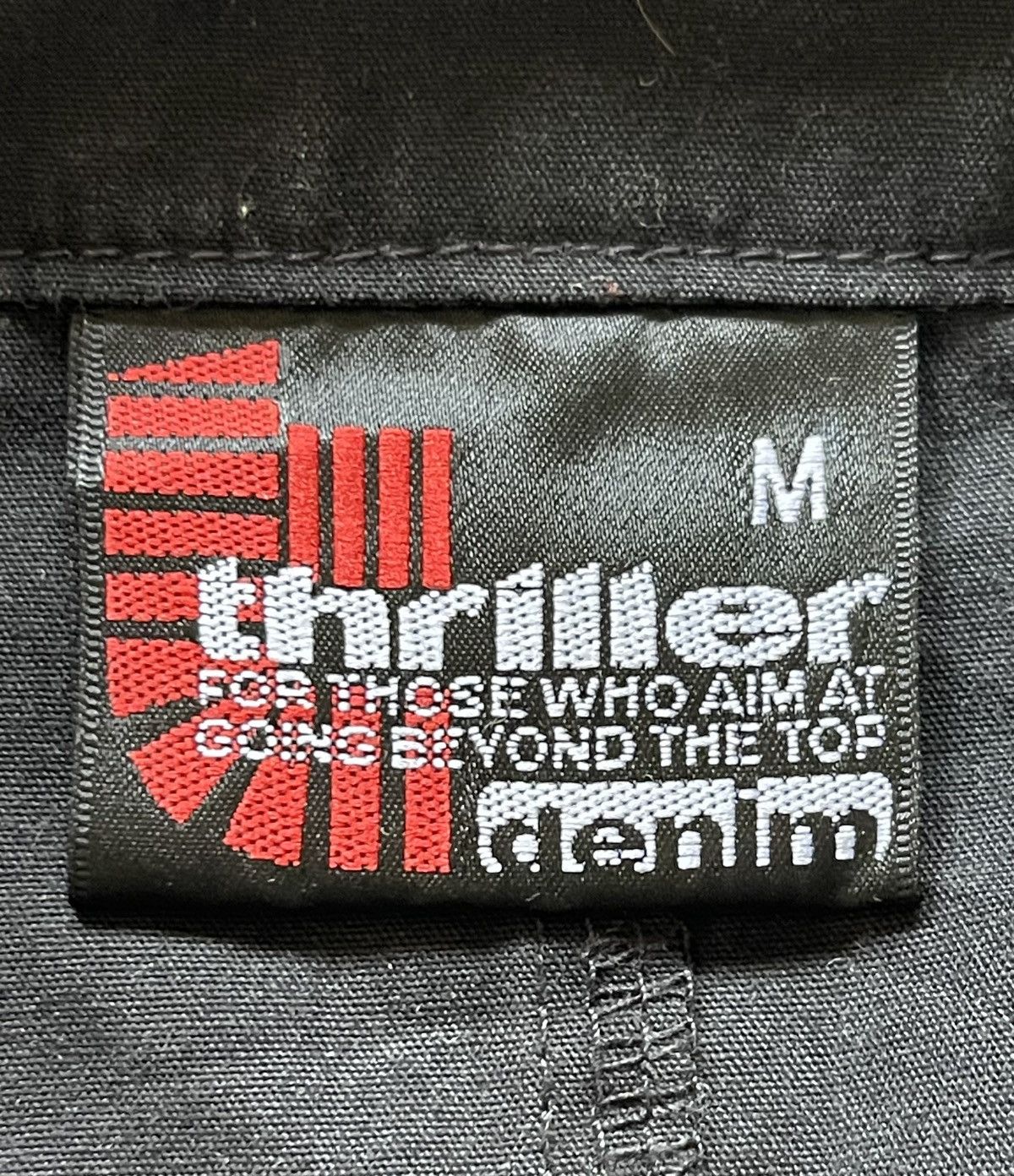 KMRii Thriller Denim Punk Design Graphic Prints Bondage Shirt Size US M / EU 48-50 / 2 - 8 Thumbnail