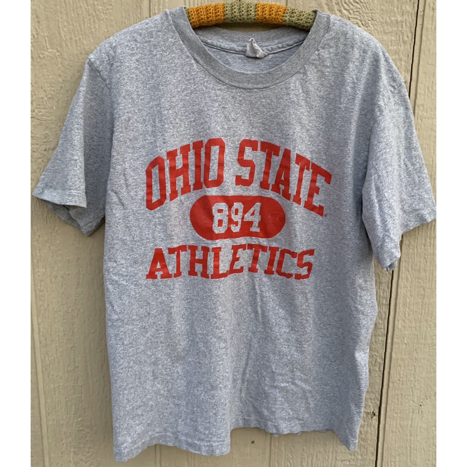 Vintage VINTAGE Ohio State 894 Athletics T-Shirt Single Stitch Made In USA Size L Gray Men Cotton Exchange Graphic Tee Sportswear/Beach 90s Theme Mens Size US L / EU 52-54 / 3 - 3 Thumbnail