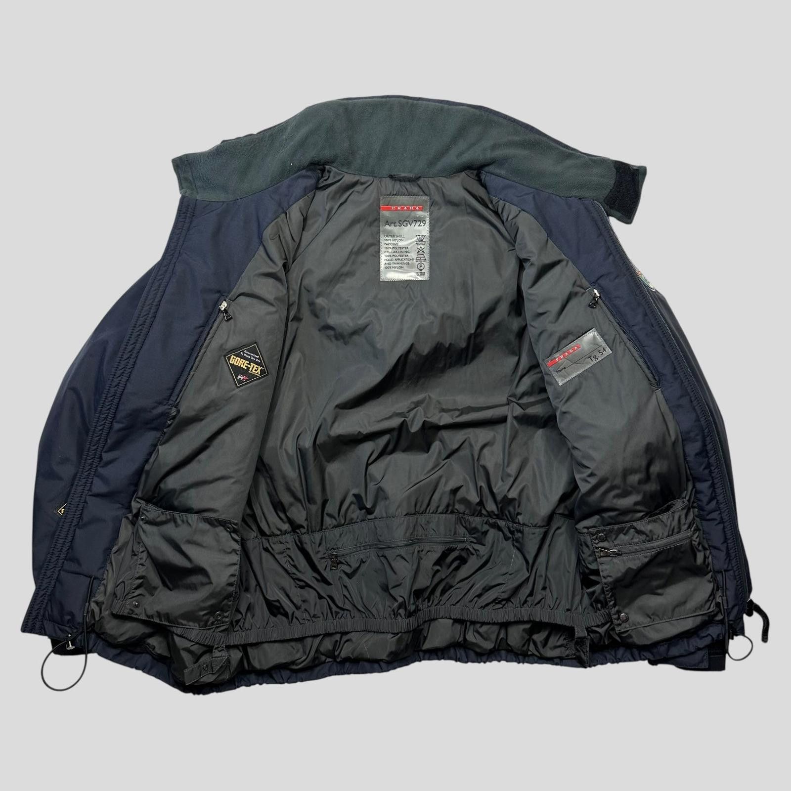 Prada Sport 00's Active Goretex Logo Padded Ski Jacket 54 L