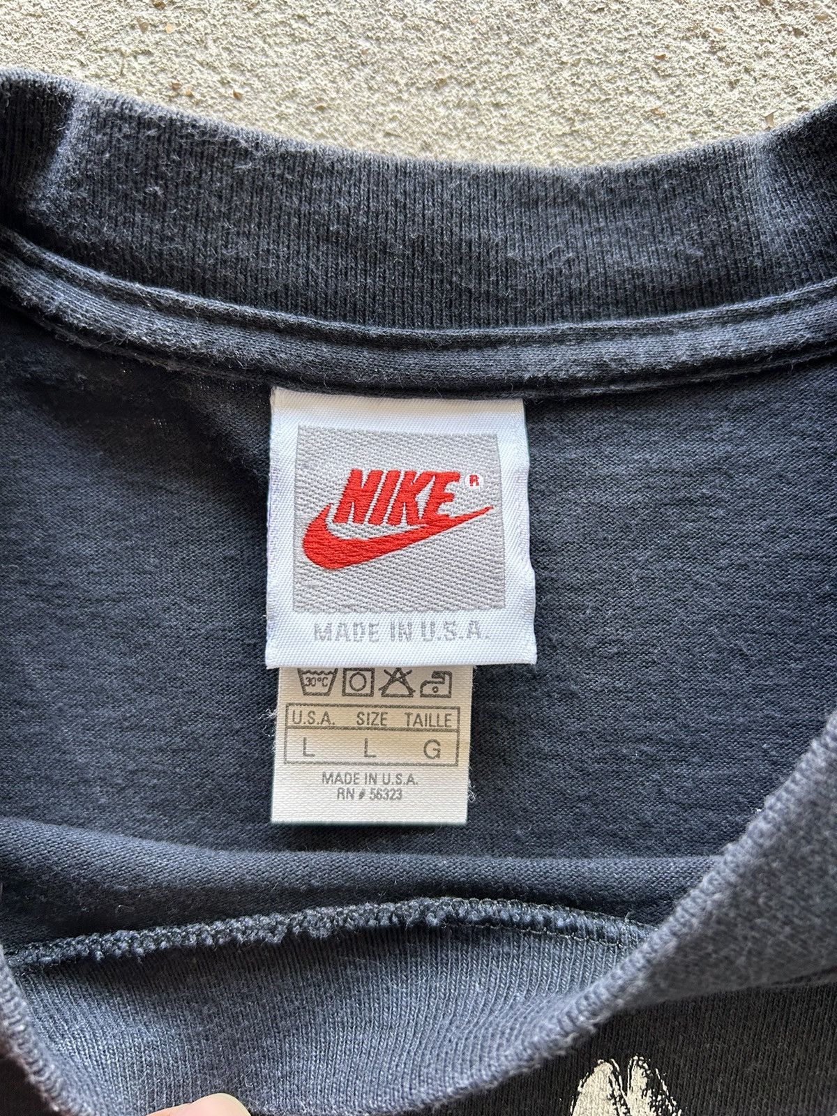 Nike × Vintage Vtg 90’s Nike Grail “Just Do It There’s No Finish Line” Tee Size US L / EU 52-54 / 3 - 5 Thumbnail