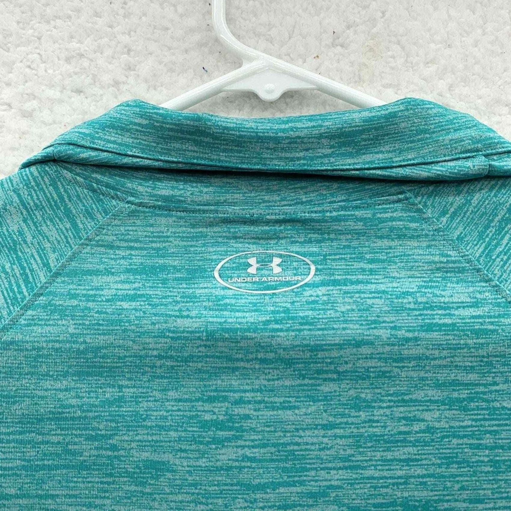 Under Armour Under Armour Jacket Womens Medium M Heather Aqua Green All Season Thin Semi Fit Size M / US 6-8 / IT 42-44 - 5 Thumbnail