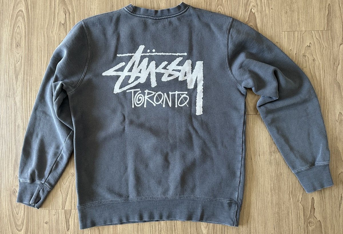 Stussy Stussy Toronto Crewneck Washed Black Size US S / EU 44-46 / 1 - 2 Thumbnail