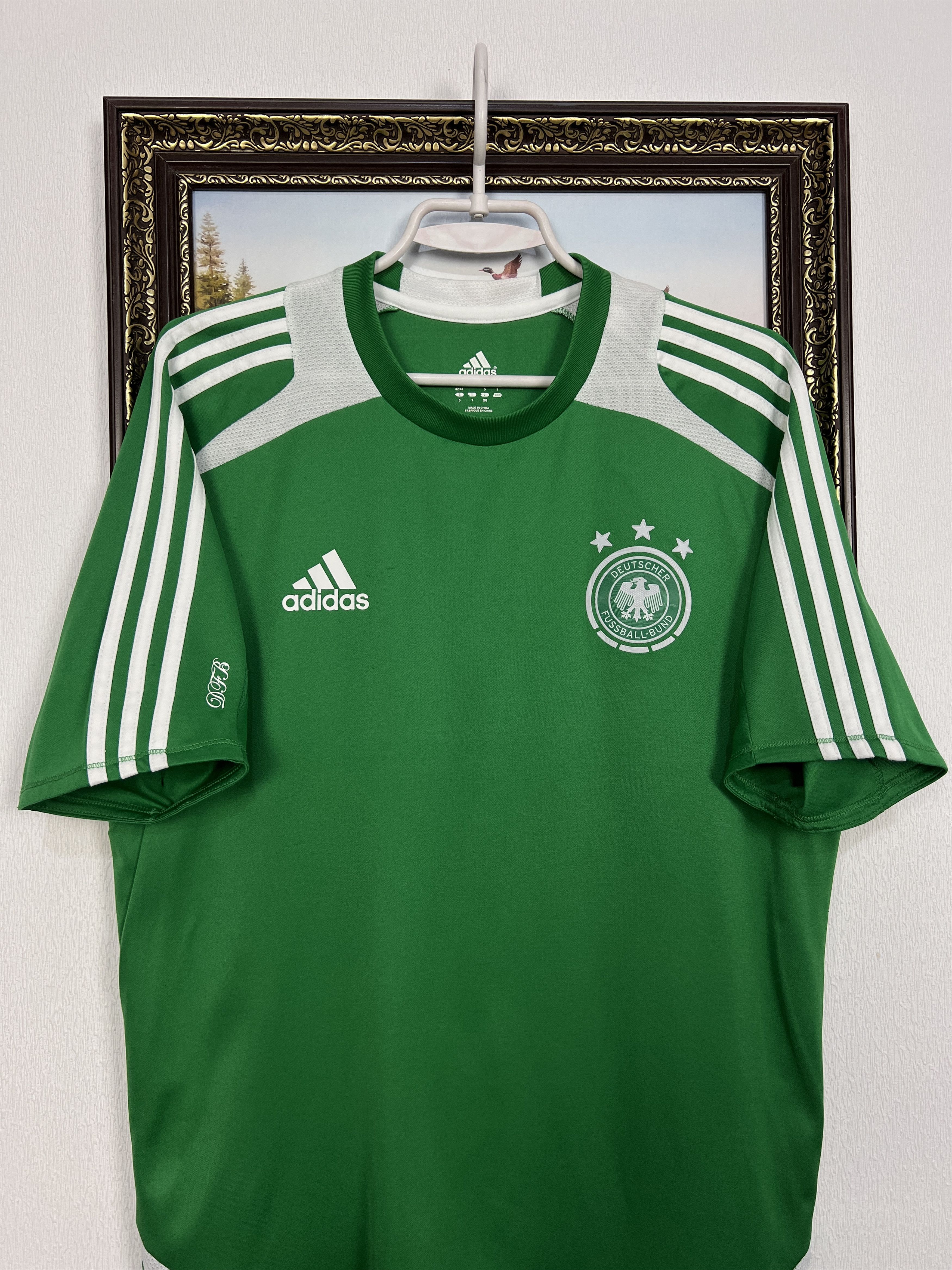 Adidas Germany Football Shirt Player Issue Soccer Jersey Trikot Size US L / EU 52-54 / 3 - 2 Thumbnail
