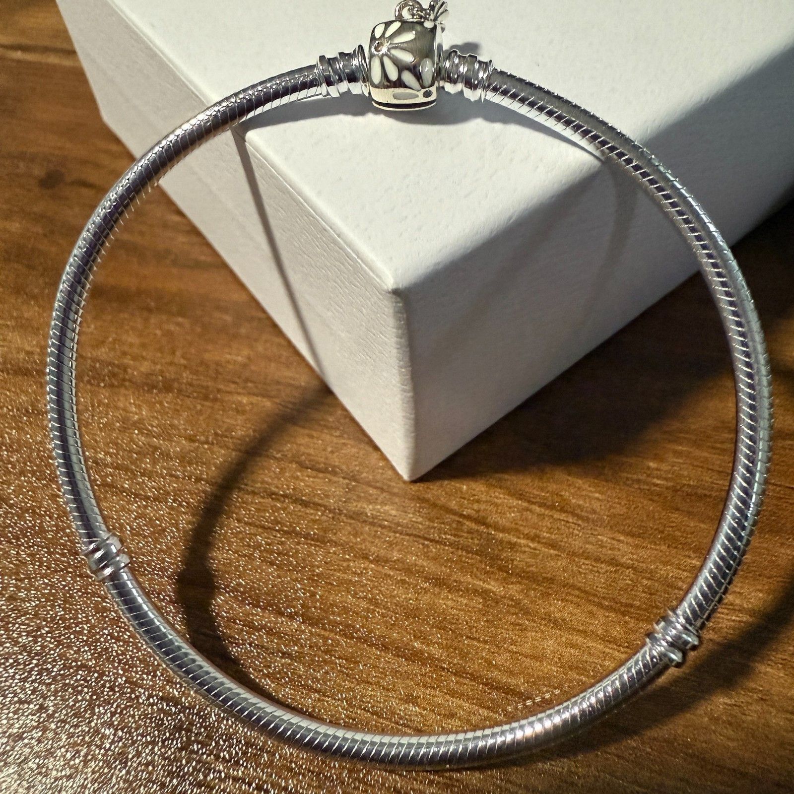 pandora Authentic Pandora Sterling Silver Darling Daisy Chain Bracel Size ONE SIZE - 3 Thumbnail