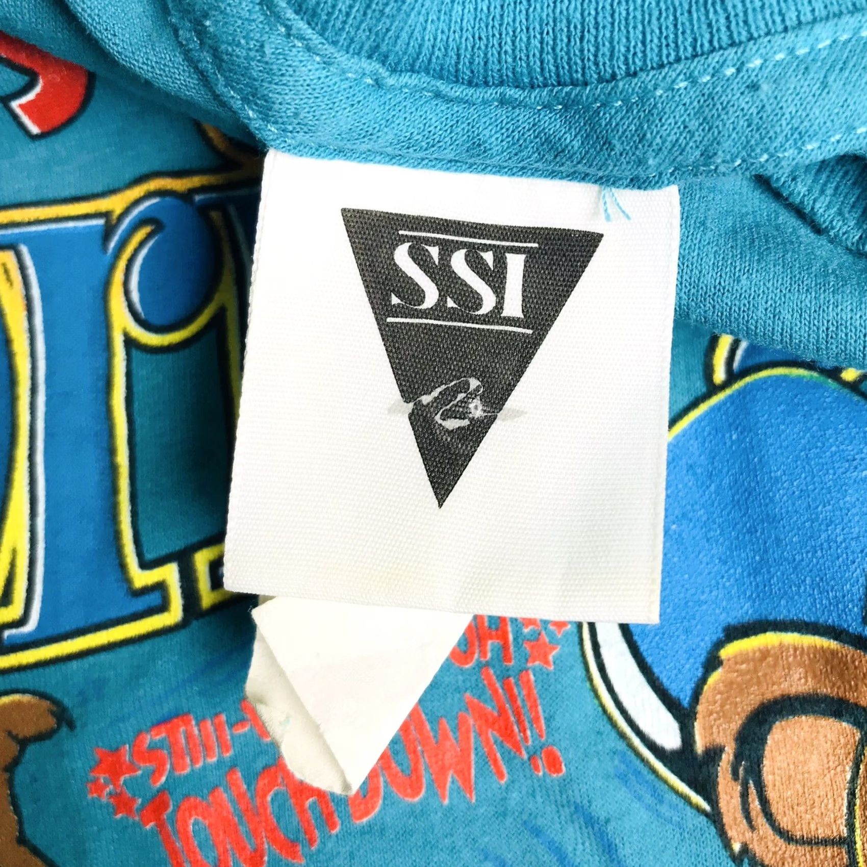 Vintage VINTAGE SSI Men T-Shirt Cartoon Bears Softball Springtime Graphic XL Blue Size US XL / EU 56 / 4 - 3 Thumbnail
