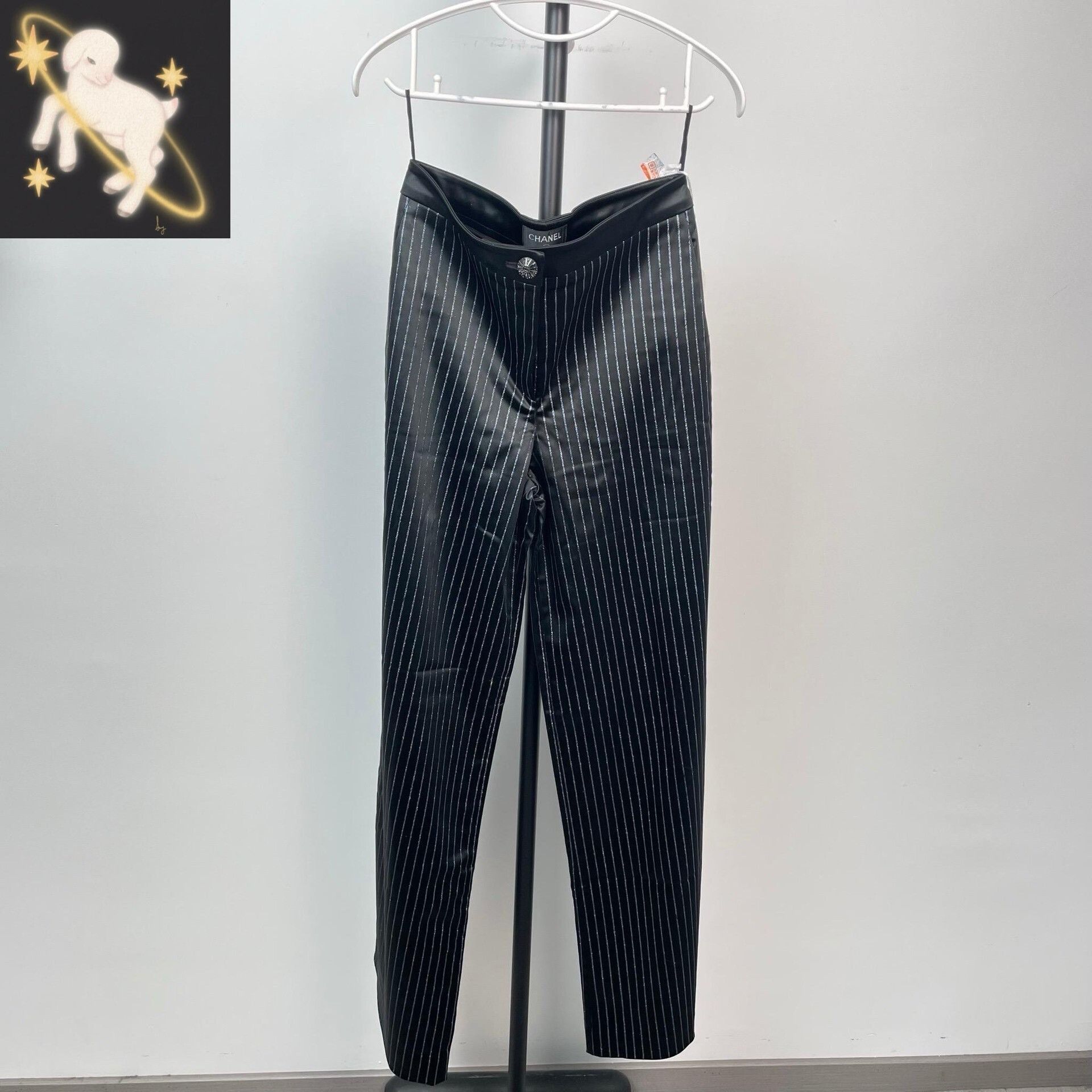 Chanel Chanel Blue Pants 38 Women Size 38" / US 16 / IT 52 - 1 Thumbnail