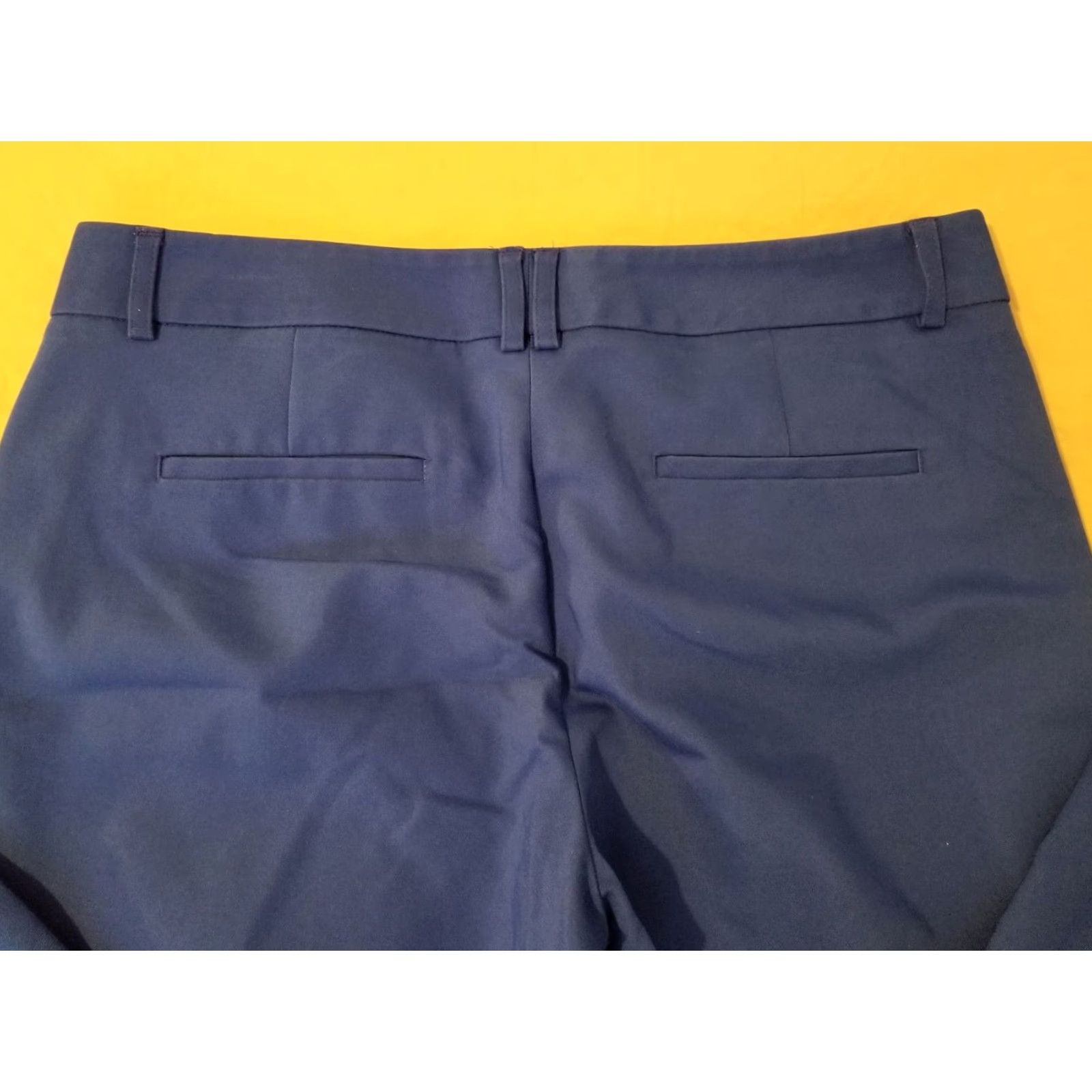 Express Womens Express Pants Chino Slacks Trousers Blue 8R Regular Size 8 Size 30" / US 8 / IT 44 - 2 Thumbnail