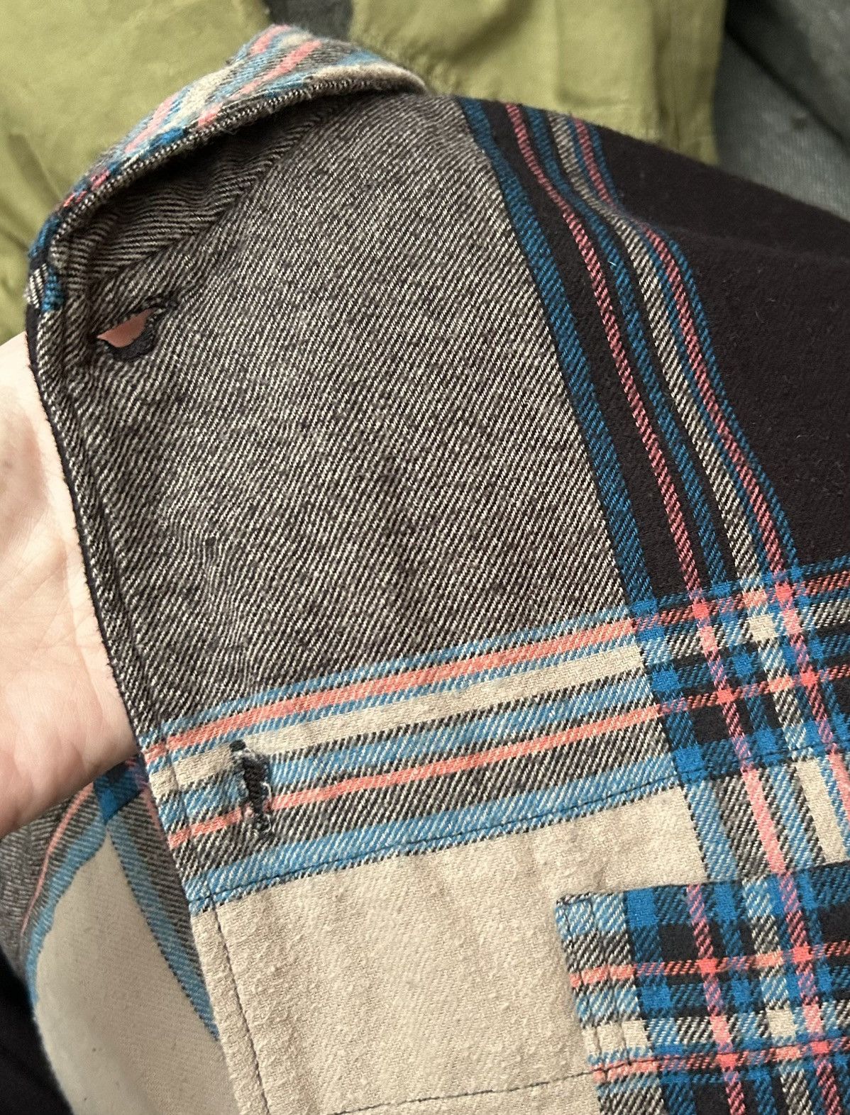 Engineered Garments Engineered Garments Round Collar Big Plaid Flannel Shirt Size US L / EU 52-54 / 3 - 9 Thumbnail