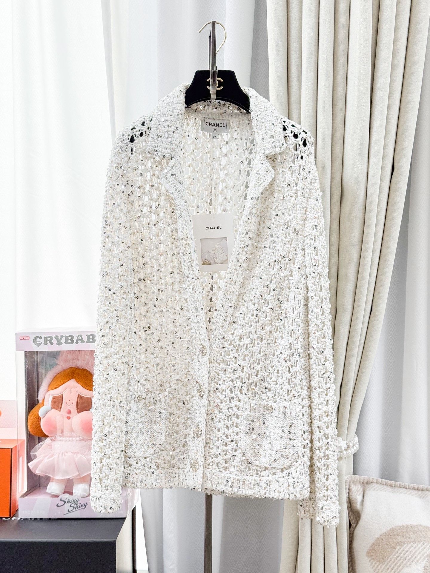 Chanel Chanel 23C Sequin Diamond Button Cardigan Size S / US 4 / IT 40 - 1 Thumbnail