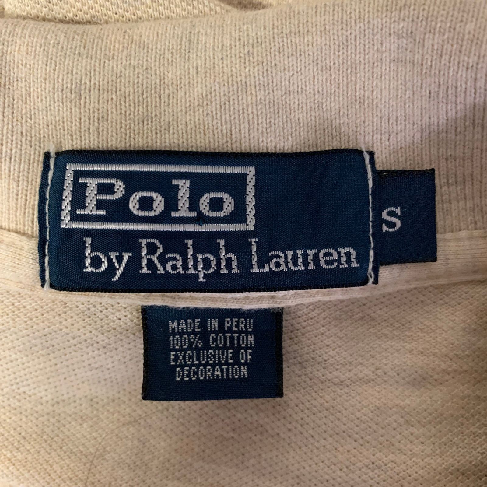 Ralph Lauren RALPH LAUREN Size S Khaki Logo Cotton Ribbed Polo Size US S / EU 44-46 / 1 - 4 Thumbnail