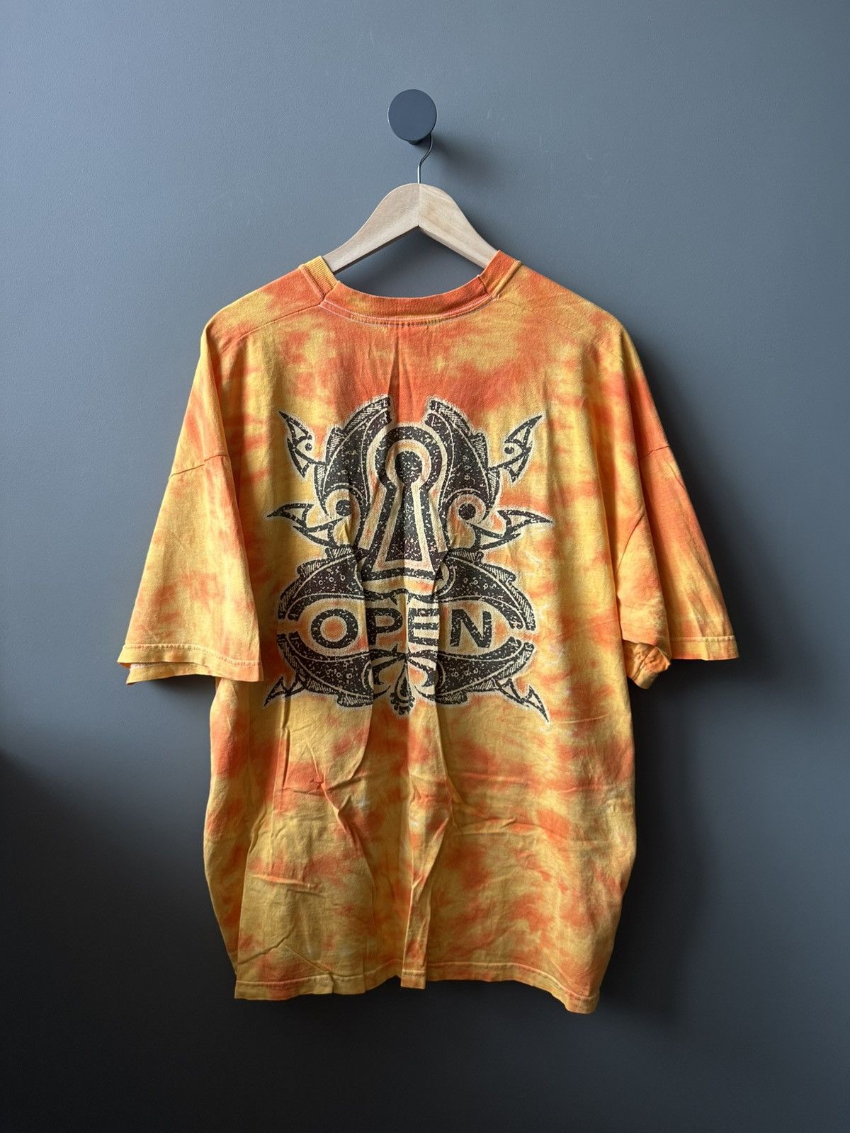 Fruit Of The Loom Vintage GOTTHARD Band Merch Tie Dye Graphic Tee T-shirt 90s Size US XXL / EU 58 / 5 - 5 Thumbnail