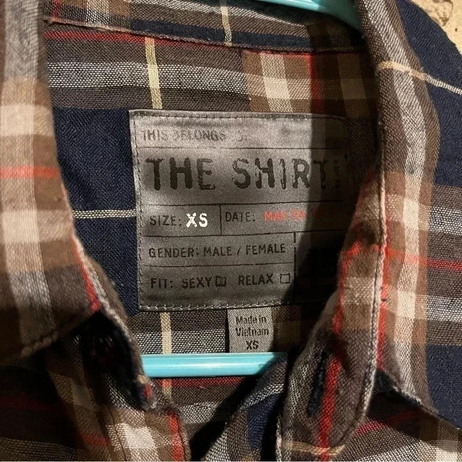 Other Joe’s Jeans ‘The Shirt’ Navy Plaid Lightweight Unisex Sz XS Size XS / US 0-2 / IT 36-38 - 2 Thumbnail