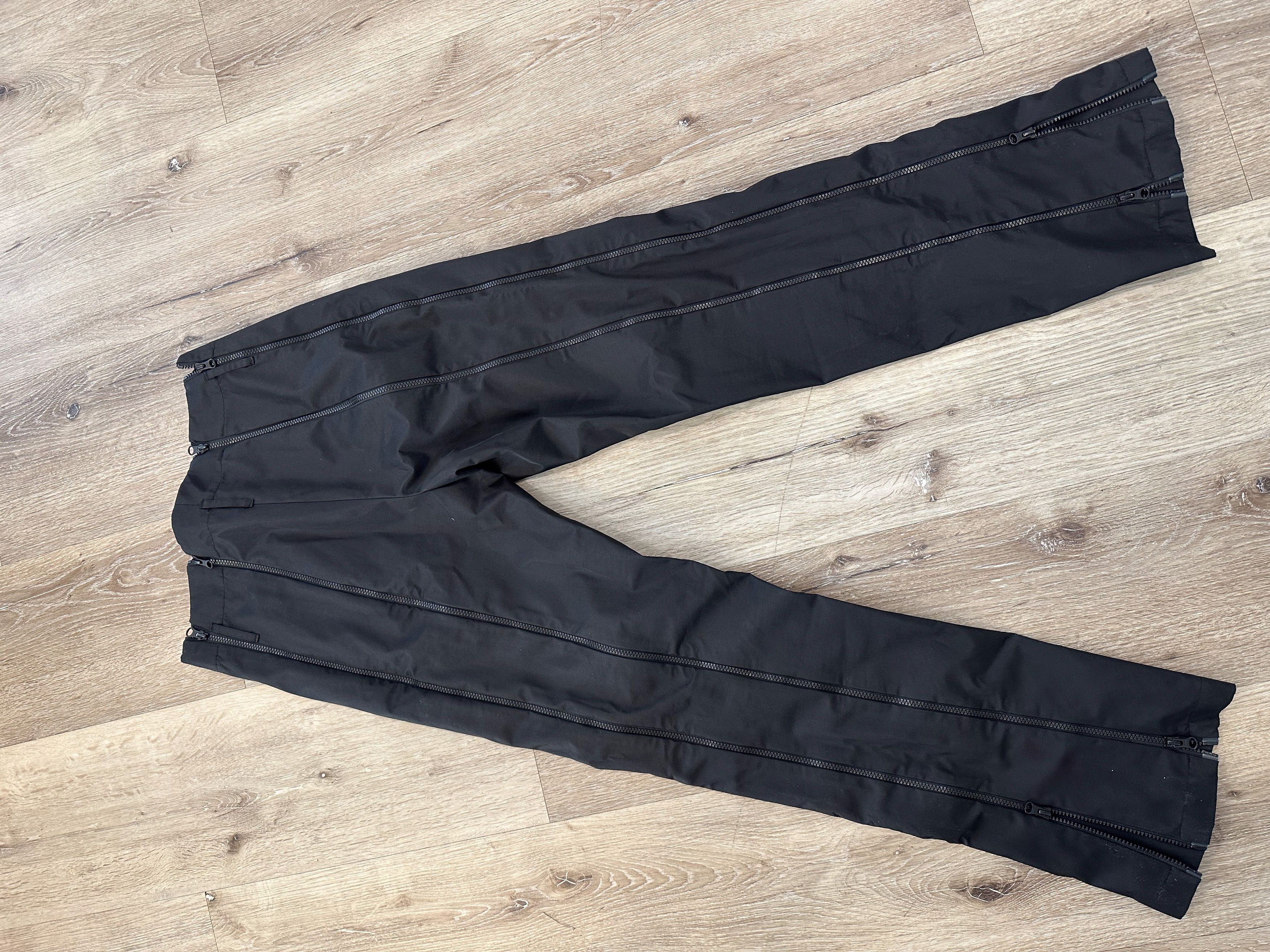 POST ARCHIVE FACTION (PAF) Black Center Trousers Size US 34 / EU 50 - 2 Thumbnail