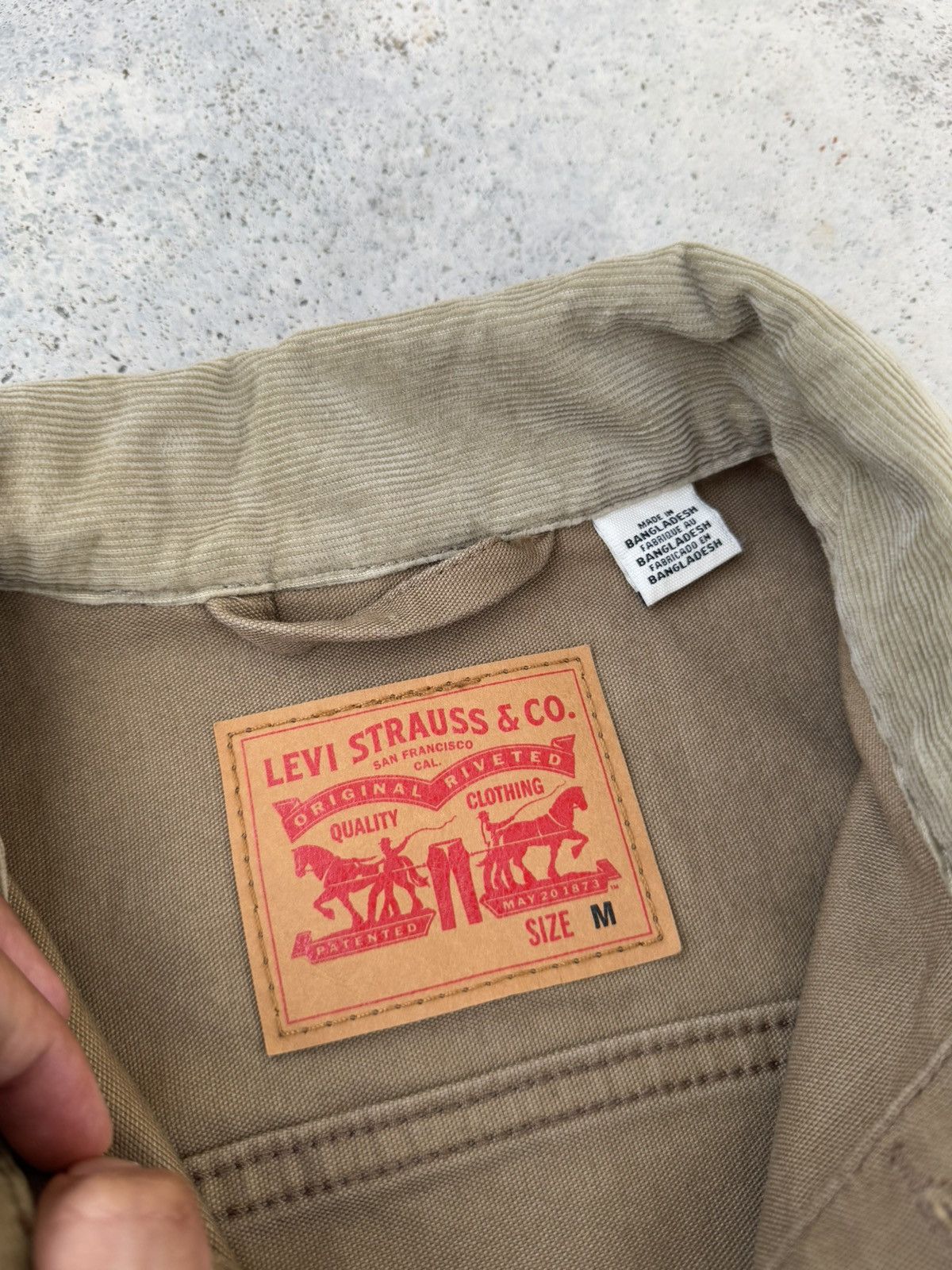 Levi's Vintage Sun Faded Levis Corduroy Collar Jacket Size US M / EU 48-50 / 2 - 8 Thumbnail