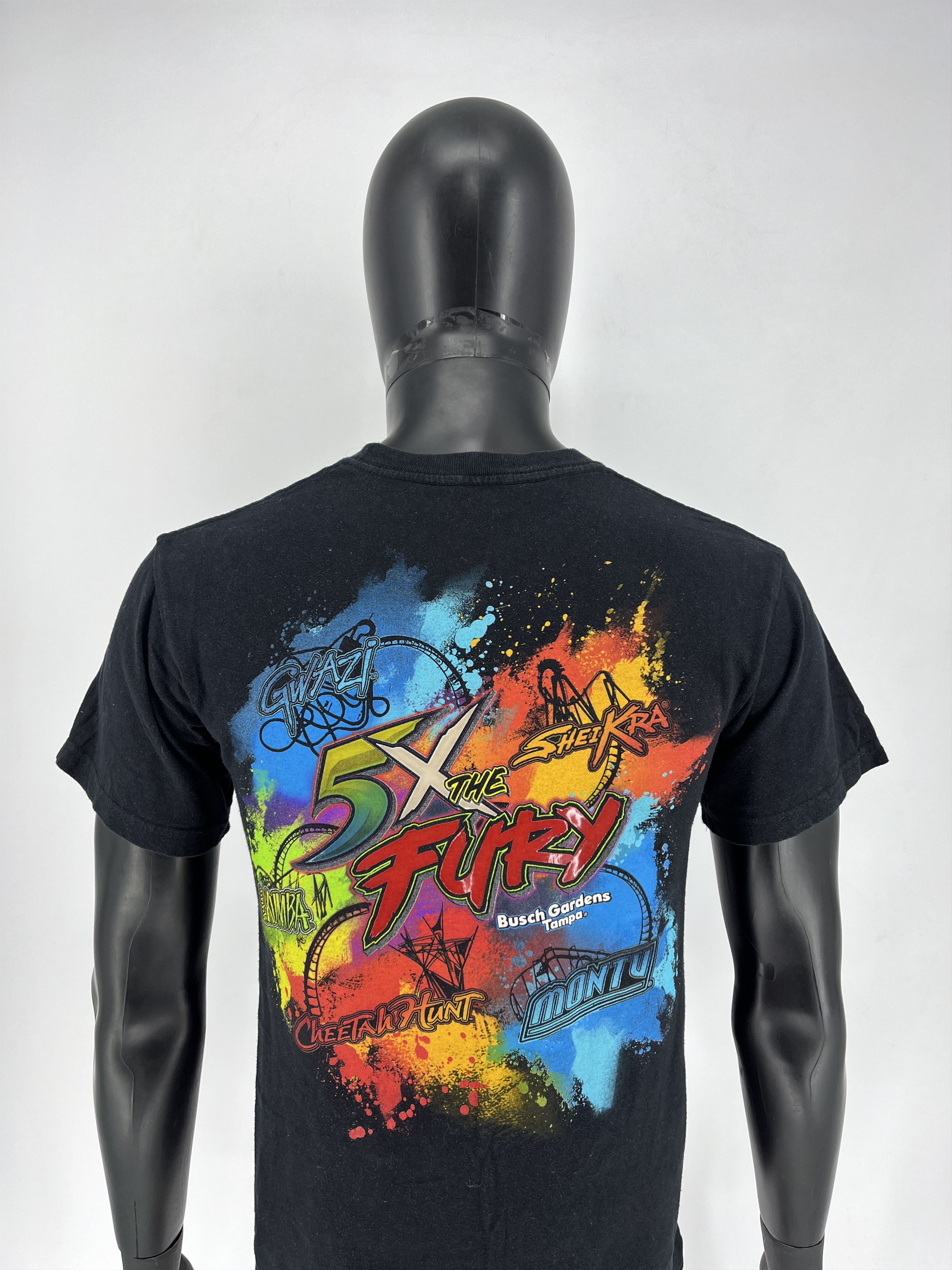 Vintage BUSCH GARDENS The FURY KUMBA SHEIKRA MONTU GWAZI Roller Coas Size US S / EU 44-46 / 1 - 1 Thumbnail