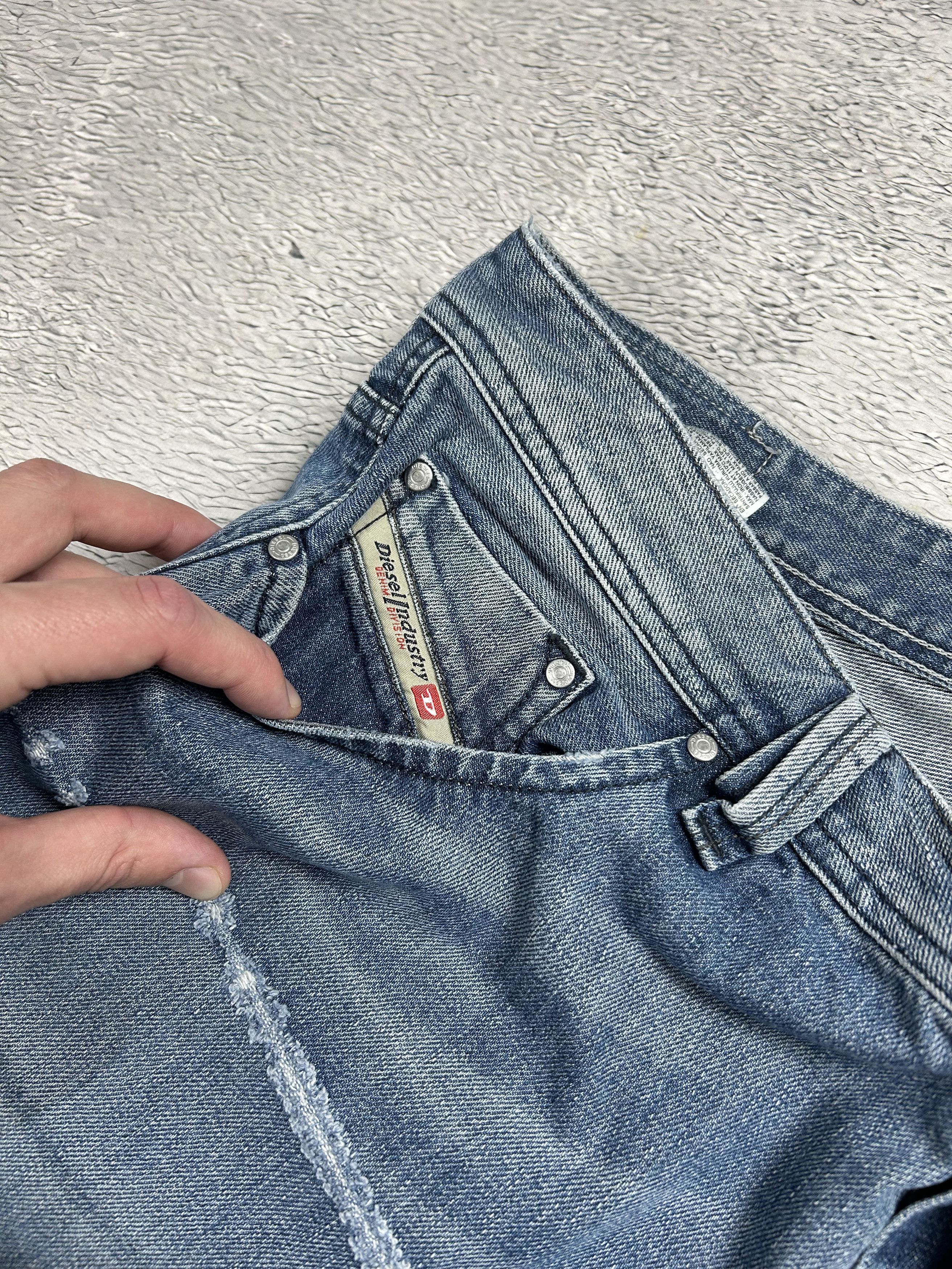 Diesel × Vintage Diesel Lakree Jeans Vintage 009LT Wash Straight Distressed Size US 38 / EU 54 - 6 Thumbnail