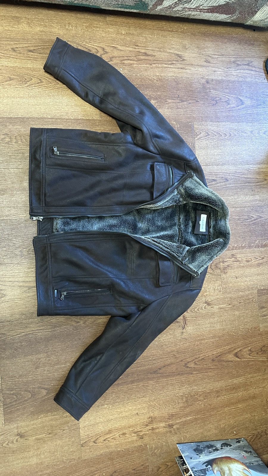 Calvin Klein Suede Coat Size US XL / EU 56 / 4 - 1 Thumbnail