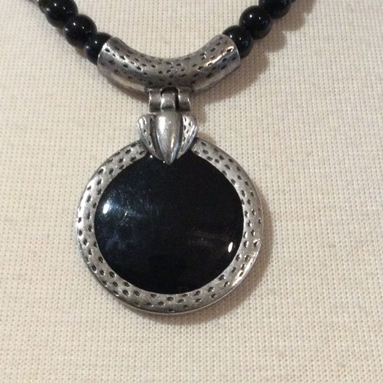 Chicos Chico's Vintage Silver Tone Pendant Necklace Size ONE SIZE - 2 Thumbnail