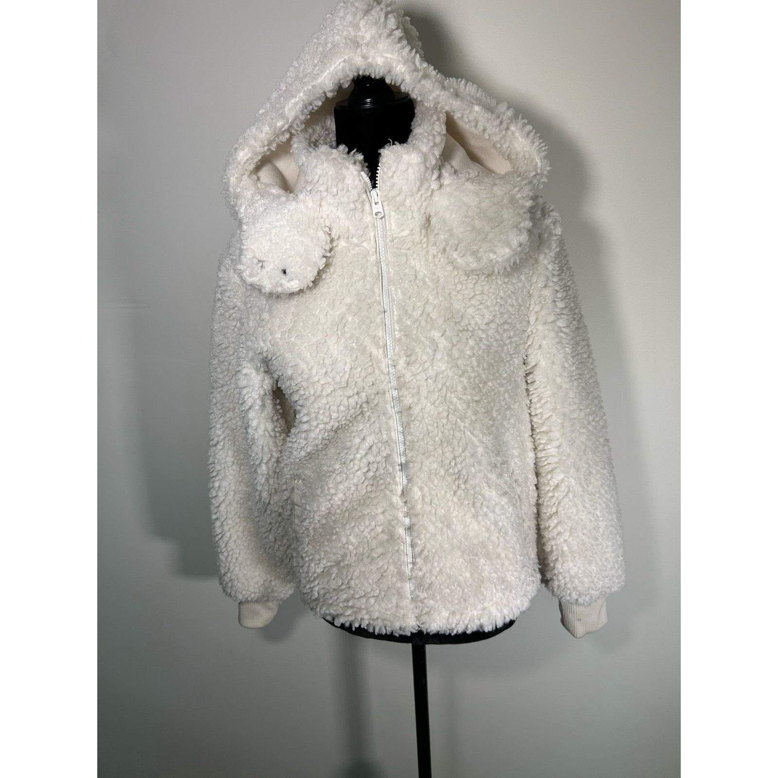 Abercrombie & Fitch Abercrombie & Fitch Sherpa Fleece Jacket Size XS Hooded Size XS / US 0-2 / IT 36-38 - 1 Thumbnail