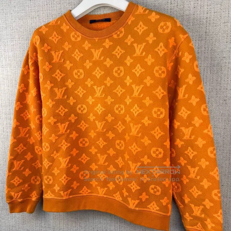 Louis Vuitton Louis Vuitton Full Logo jacquard and velvet crew neck swea Size US S / EU 44-46 / 1 - 2 Thumbnail