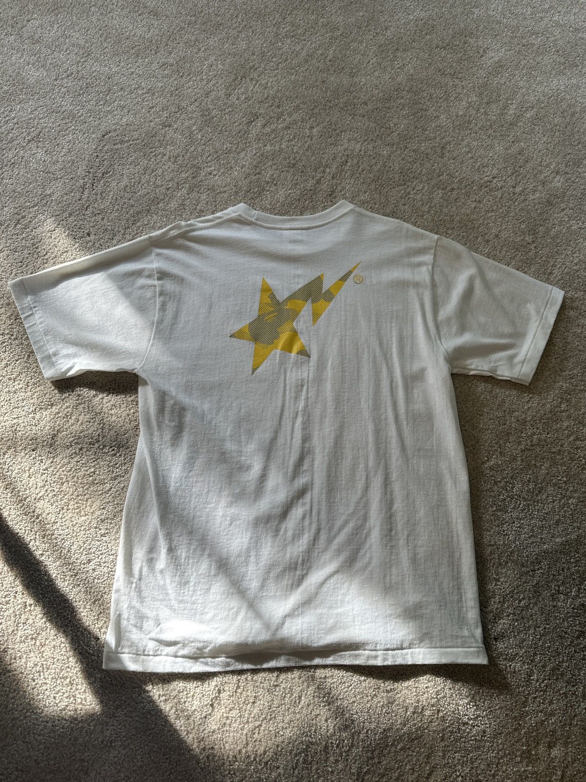 Bape Bape Reflection Camo Bapesta White/Yellow Tee Size US L / EU 52-54 / 3 - 2 Thumbnail