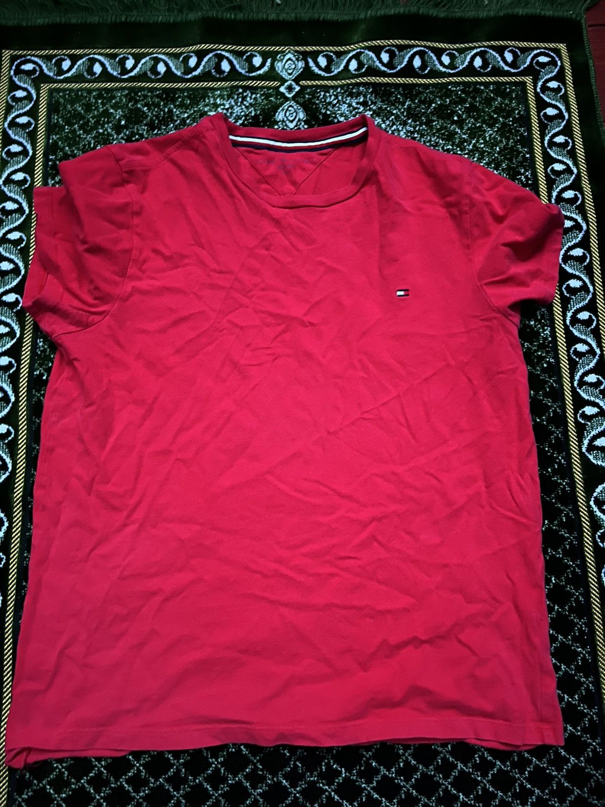 Tommy Hilfiger Tommy Hilfiger Red Essential Logo T-Shirt – Size Small Size US S / EU 44-46 / 1 - 1 Thumbnail