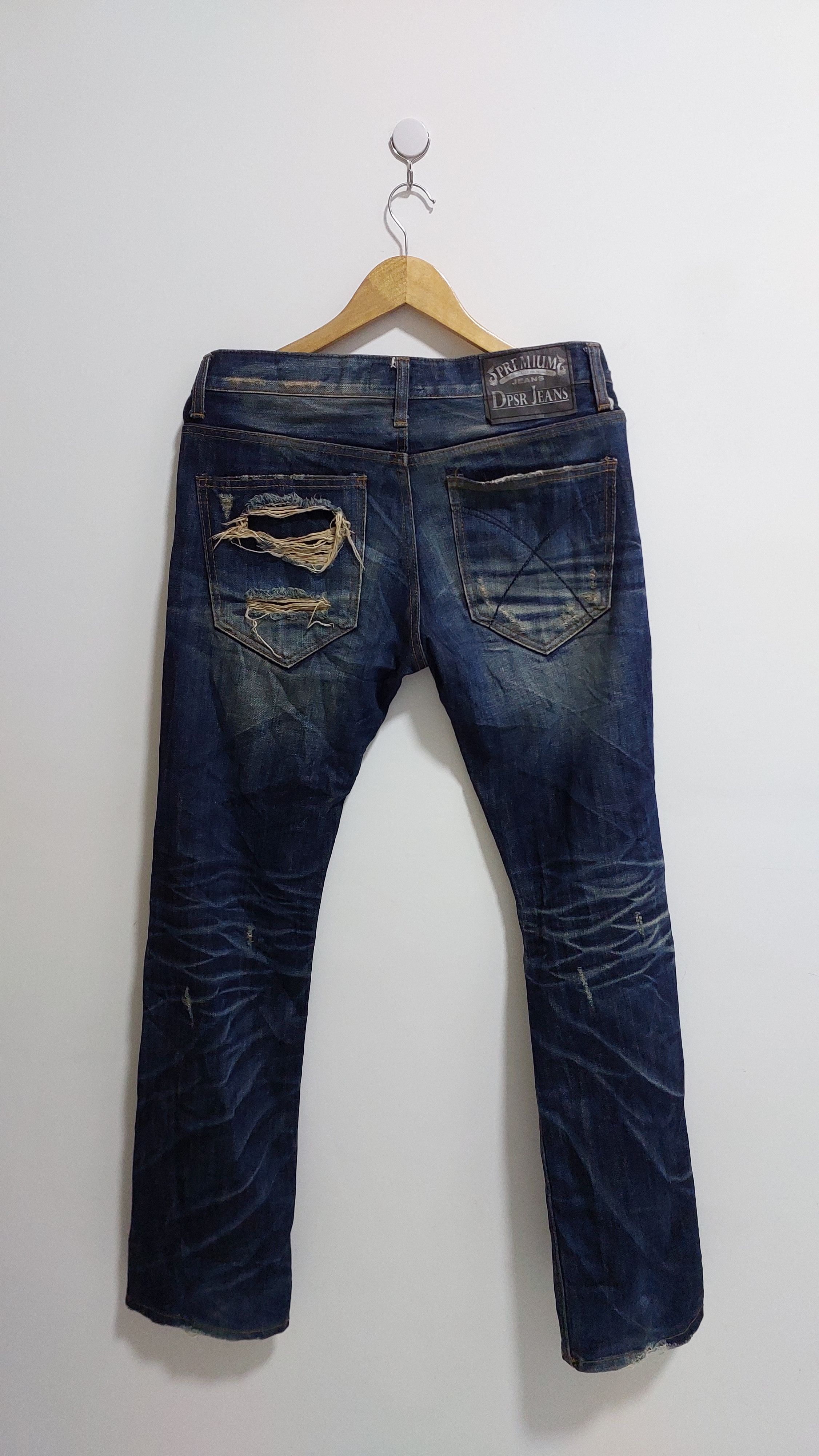 Japanese Brand DPSR DISTRESSED JEANS PANT Size US 32 / EU 48 - 8 Thumbnail