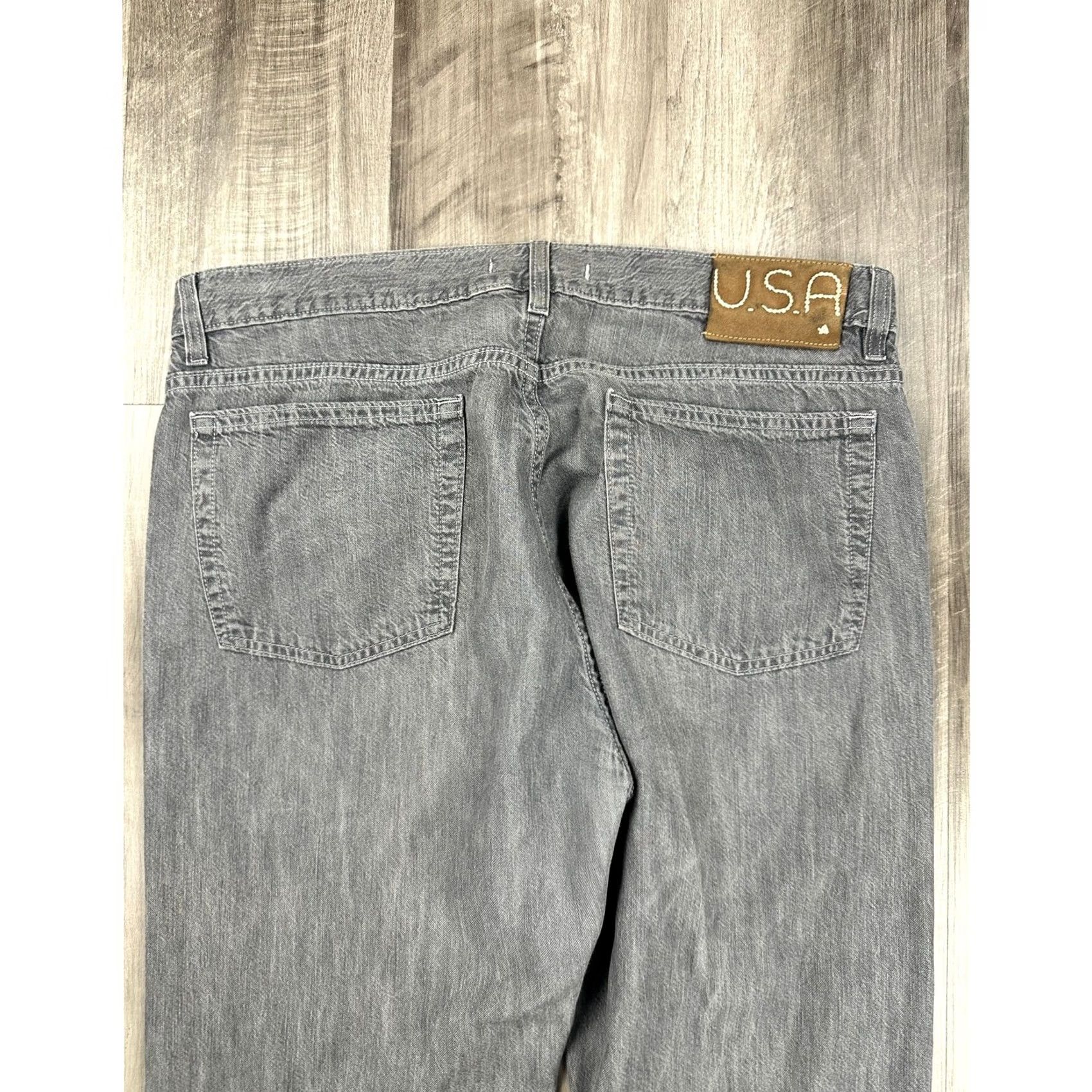 John Varvatos John Varvatos Star USA Jeans Straight Leg Men’s 36x30 Gray Wash Authentic Fit Size US 36 / EU 52 - 6 Thumbnail