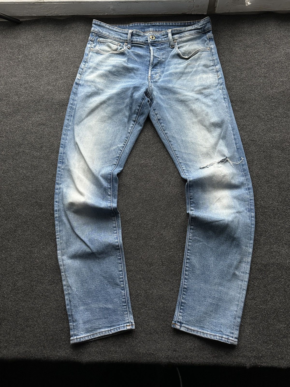 G-Star 🚨 PUNK G STAR RAW 3301 BLUE MEN DENIM JEANS Size US 32 / EU 48 - 1 Thumbnail