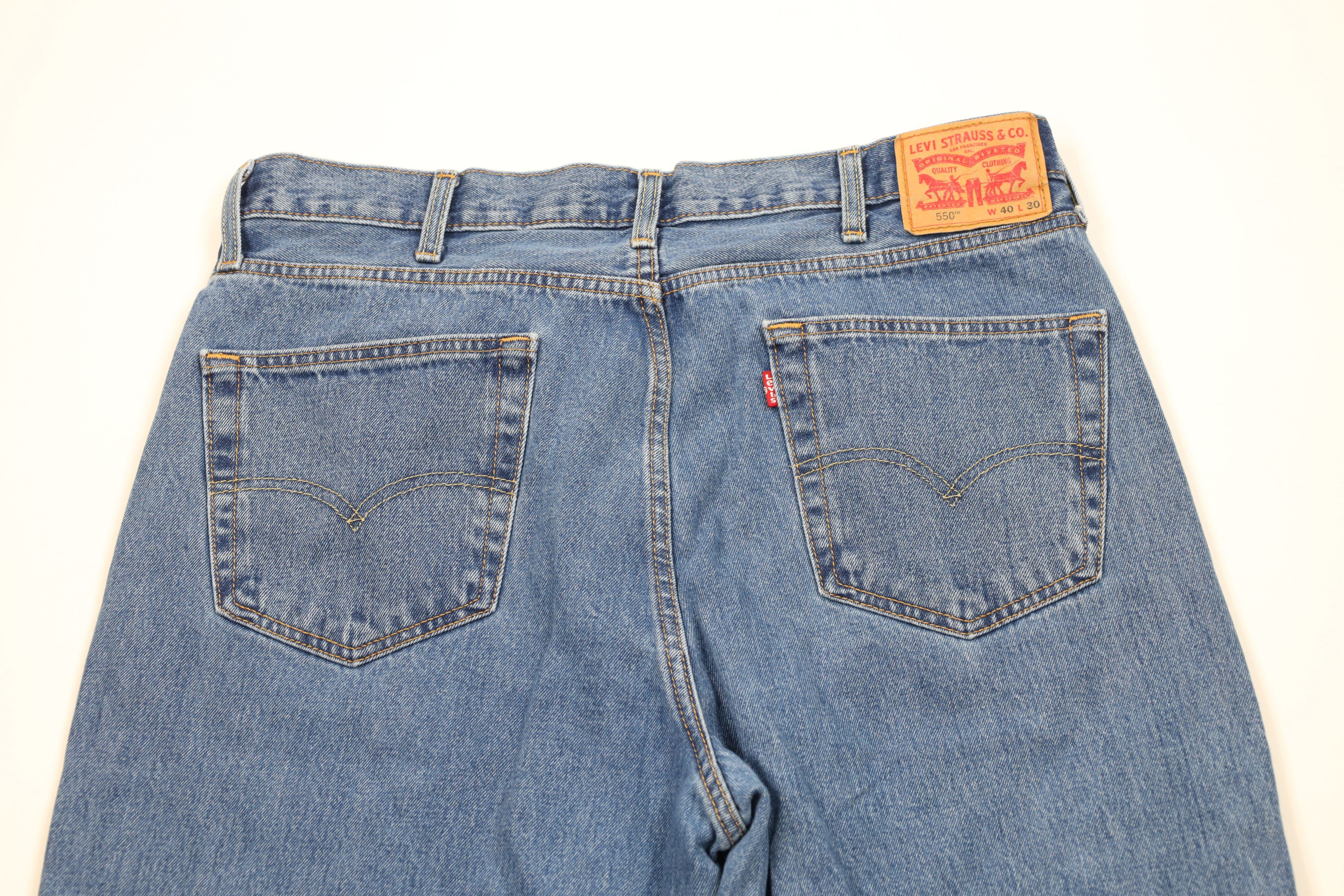 Levi's Vintage Y2K Levis 550 Relaxed Fit Denim Jeans Blue Cotton Size US 40 / EU 56 - 10 Thumbnail