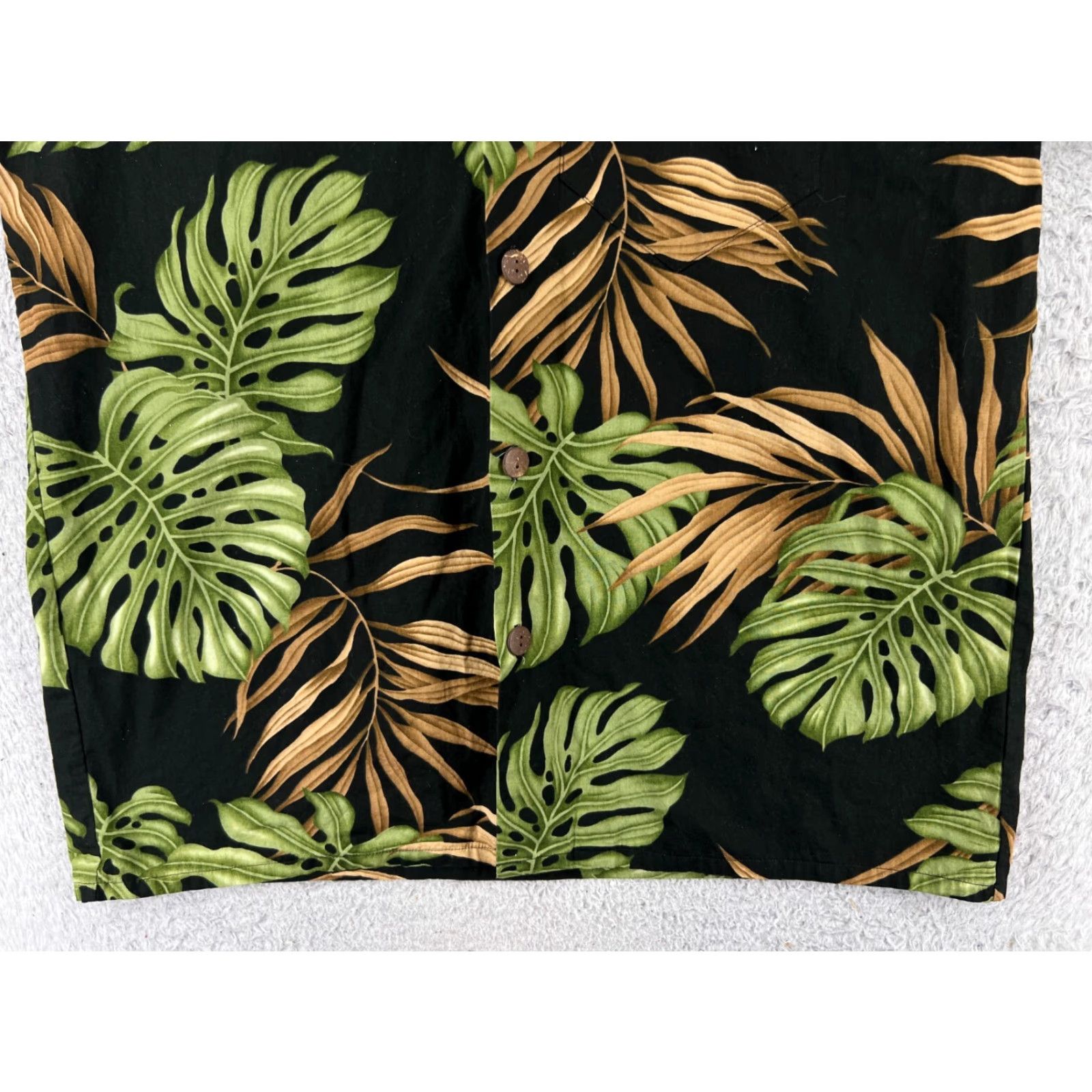 Vintage VINTAGE West Newport Threads Shirt Men Large Black Palm Floral Button Up Hawaiian Size US L / EU 52-54 / 3 - 5 Thumbnail