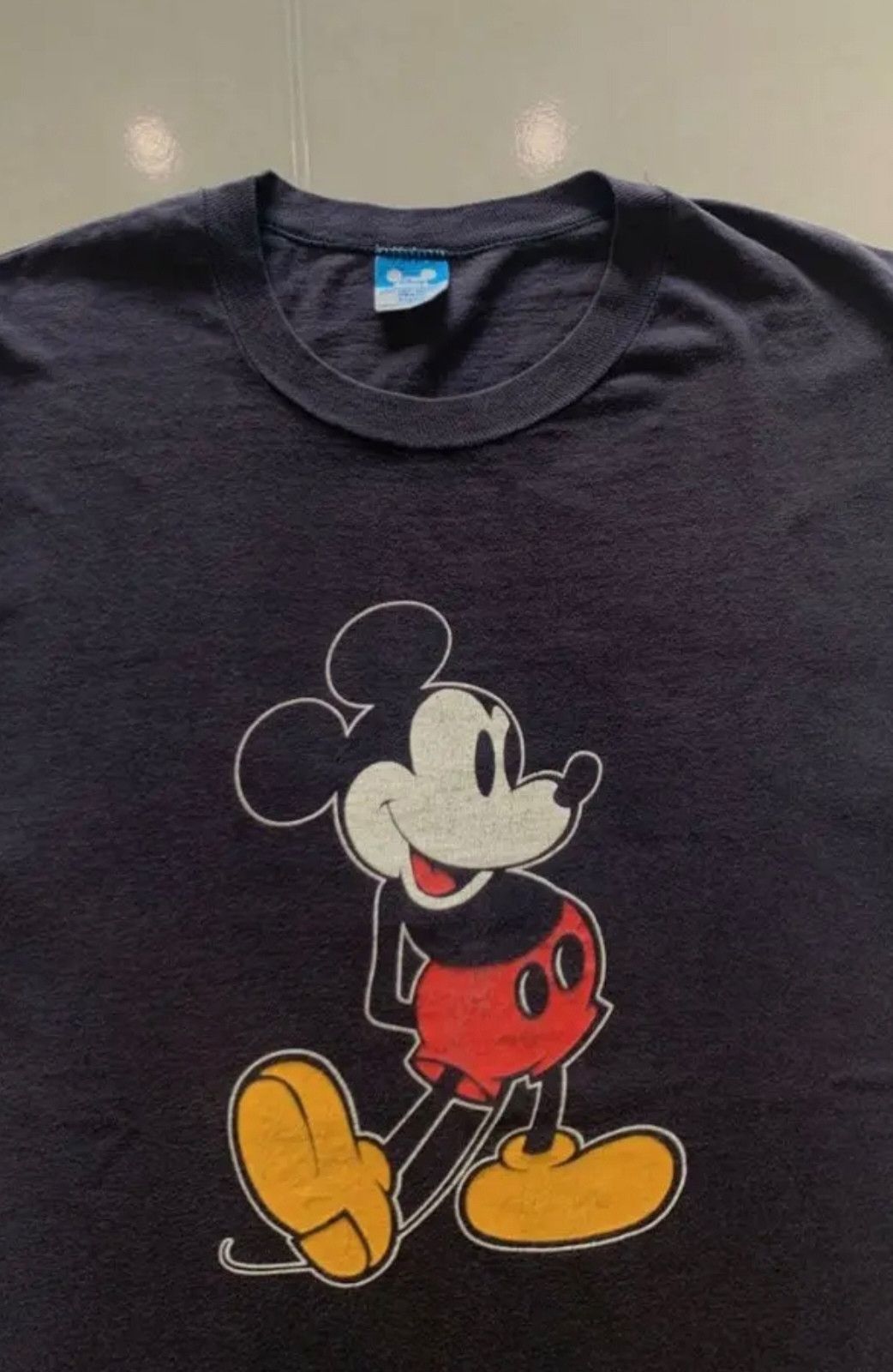 Mickey Mouse 🔥Vintage 80's Rare Mickey Mouse Blue Bar Tag Size US XL / EU 56 / 4 - 6 Thumbnail