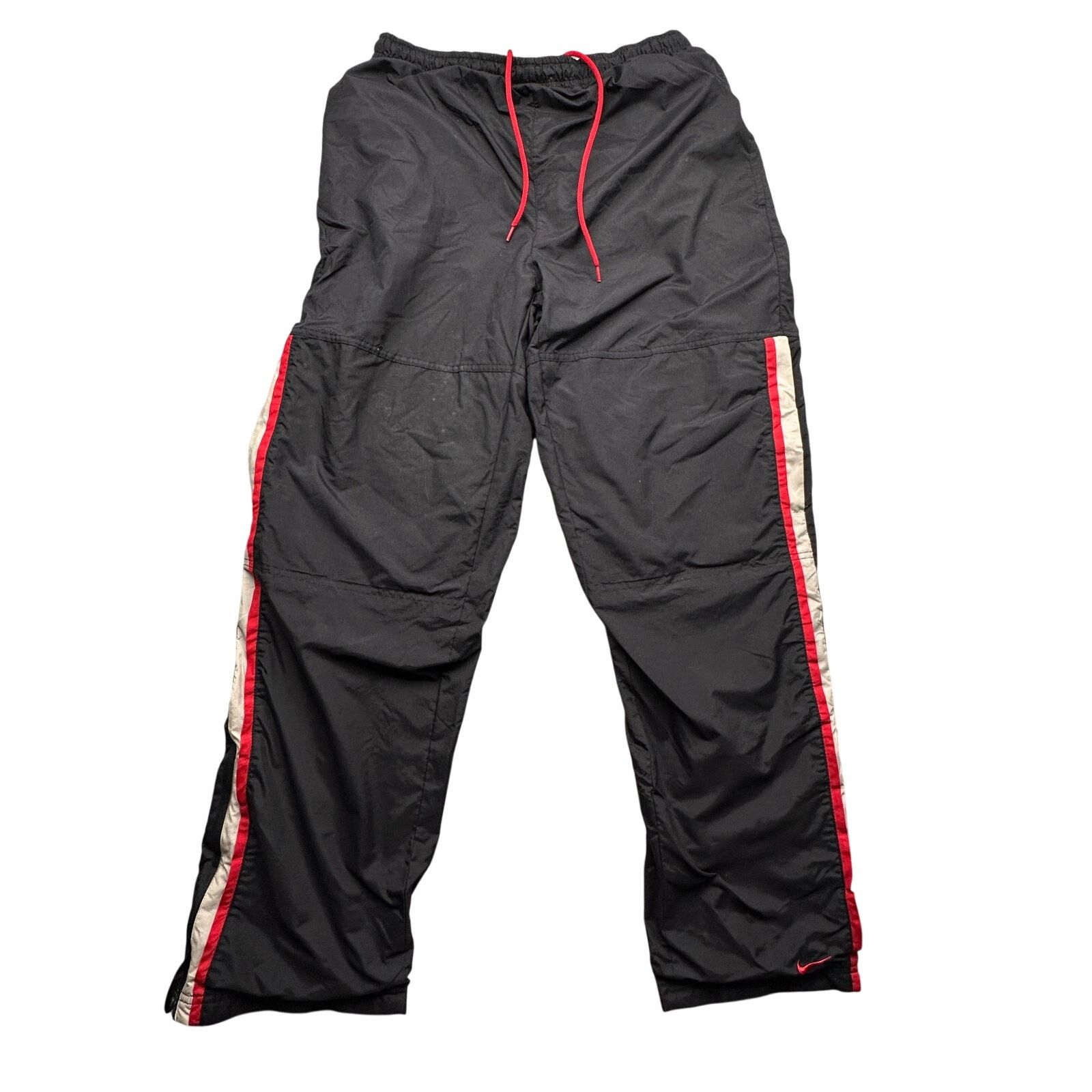 Nike Vintage Y2K Nike Lined Windbreaker Pants Mens Medium Black Size US 30 / EU 46 - 1 Thumbnail