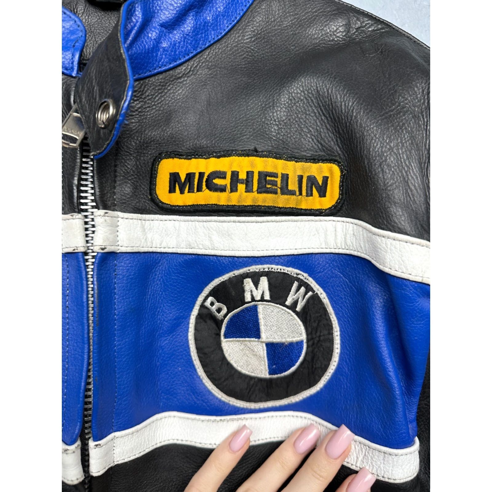 BMW BMW 90s Vintage Mens Motorcycle Leather Jacket Size L Black Jacket Mens 90s Motorcycle BMW Leather Jacket Size US L / EU 52-54 / 3 - 7 Thumbnail