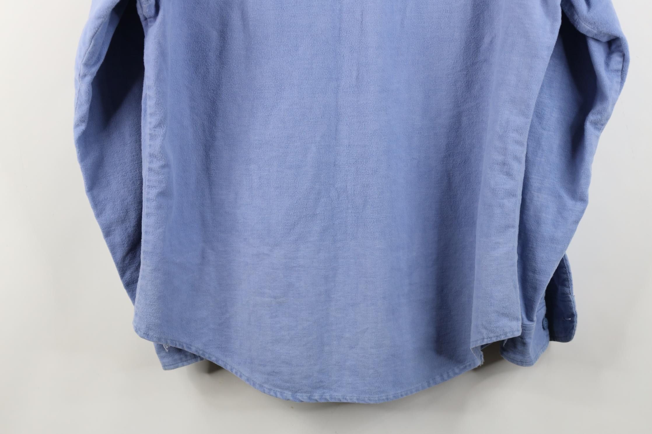 Vintage Vintage 70s Streetwear Chamois Cloth Button Shirt Blue USA Size US M / EU 48-50 / 2 - 14 Thumbnail