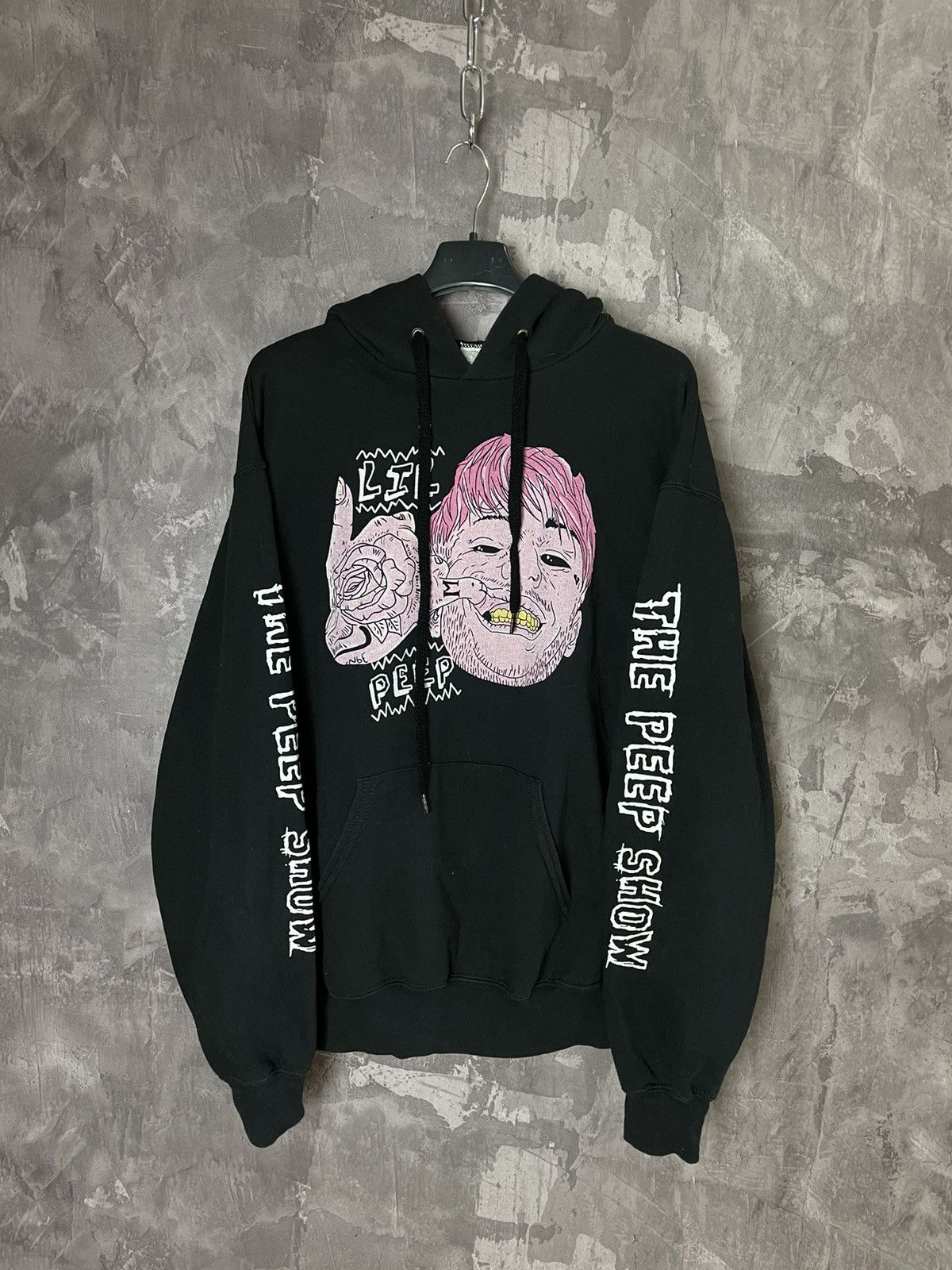 Vintage Lil Peep Broken Smile Hoodie Big Logo Grailed