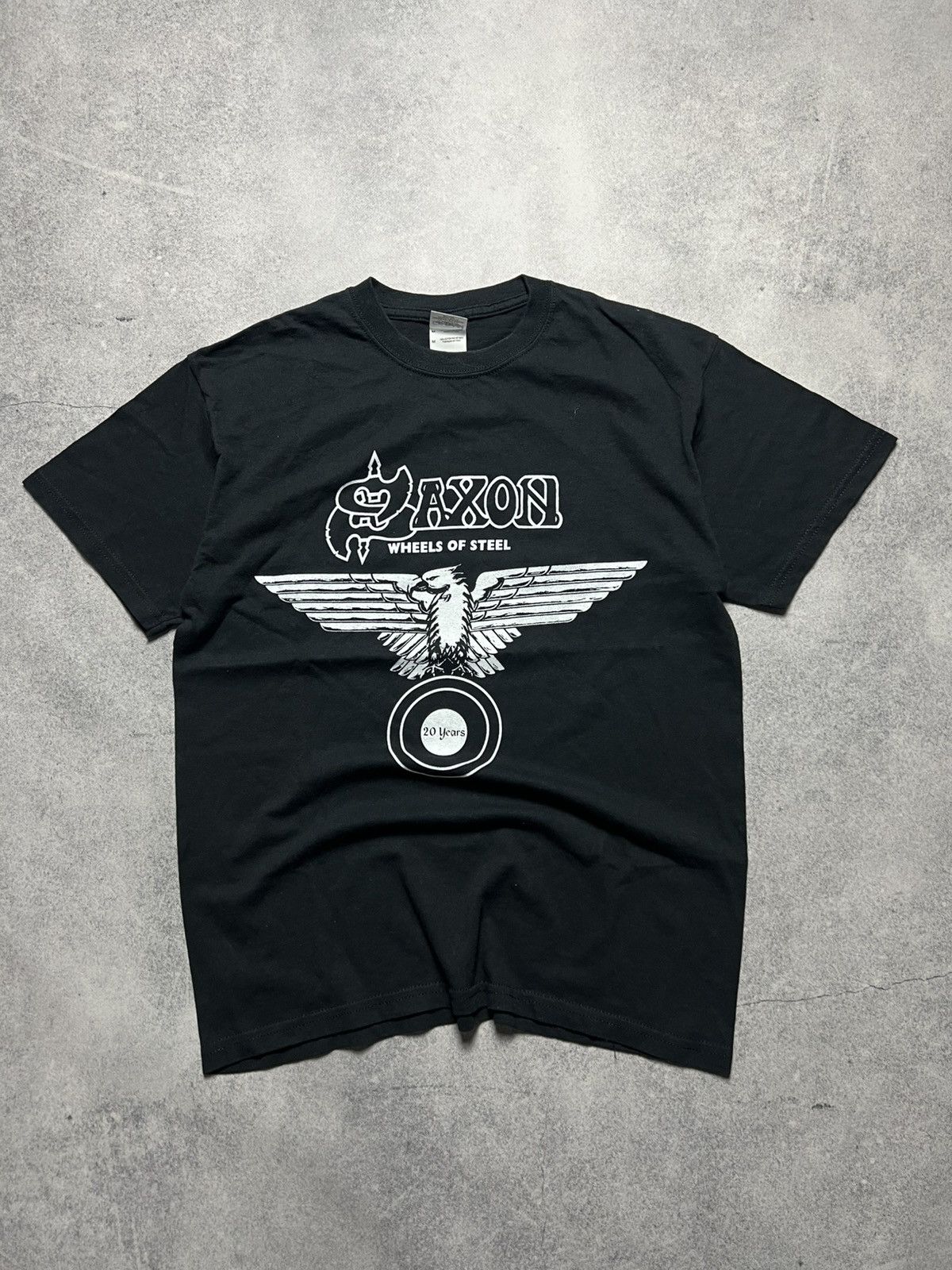 Band Tees Vintage Saxon 2000’s Whels Of Steel Y2K Band Japanese Tee Size US M / EU 48-50 / 2 - 1 Thumbnail