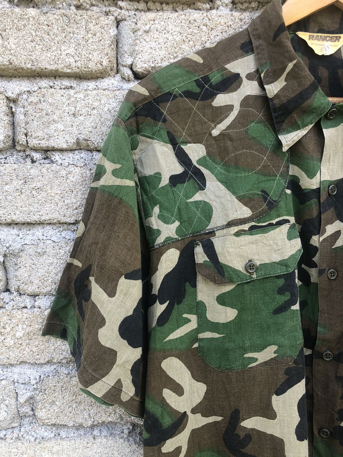 Vintage Vintage 80s Ranger Camo Army Button Up Shirts Size US XXL / EU 58 / 5 - 4 Thumbnail
