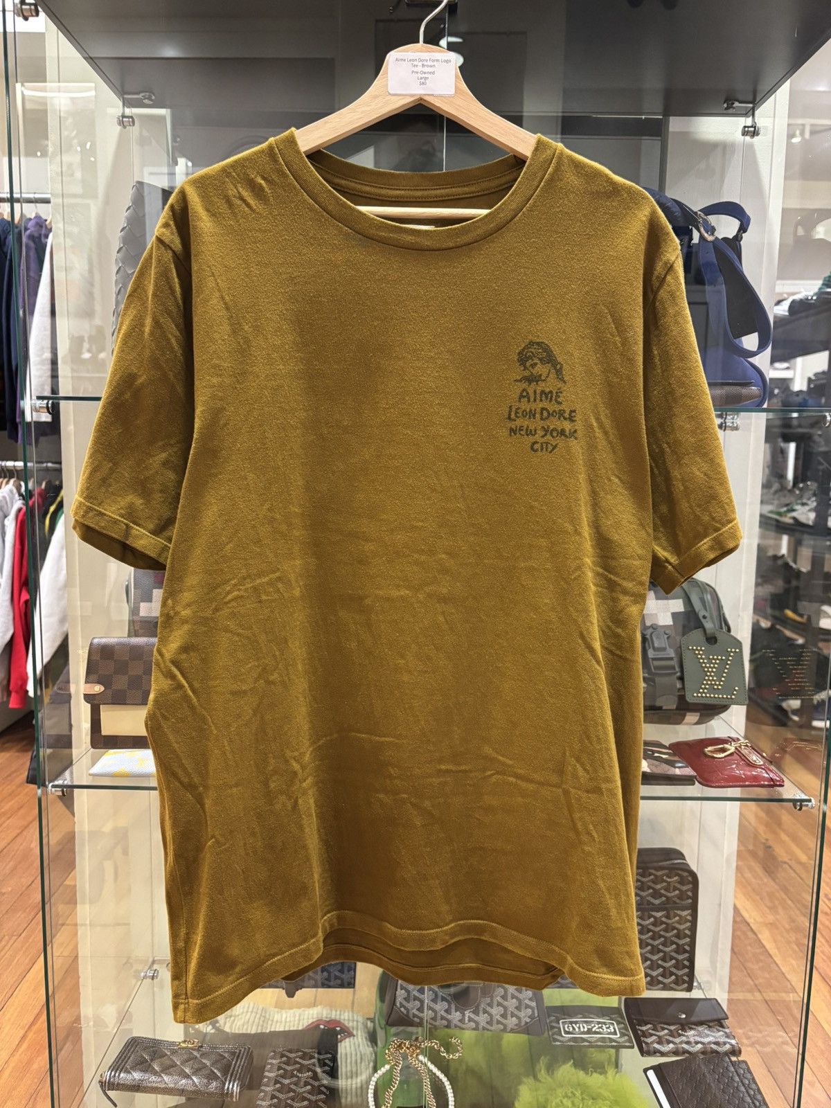 Aime Leon Dore Aime Leon Dore Form Logo Tee - Brown Size US L / EU 52-54 / 3 - 1 Thumbnail