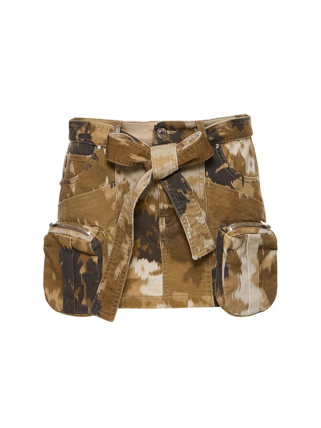 Blumarine Blumarine belted mini cargo camouflage print skirt Size 25" / US 0 / IT 36 - 1 Thumbnail